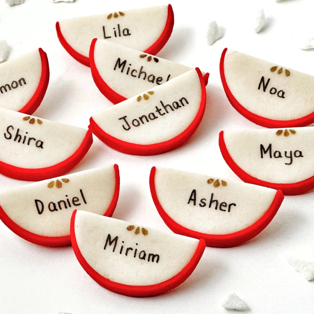 Marzipan Personalized Apple Slices Place Settings、mySite、topwebapps