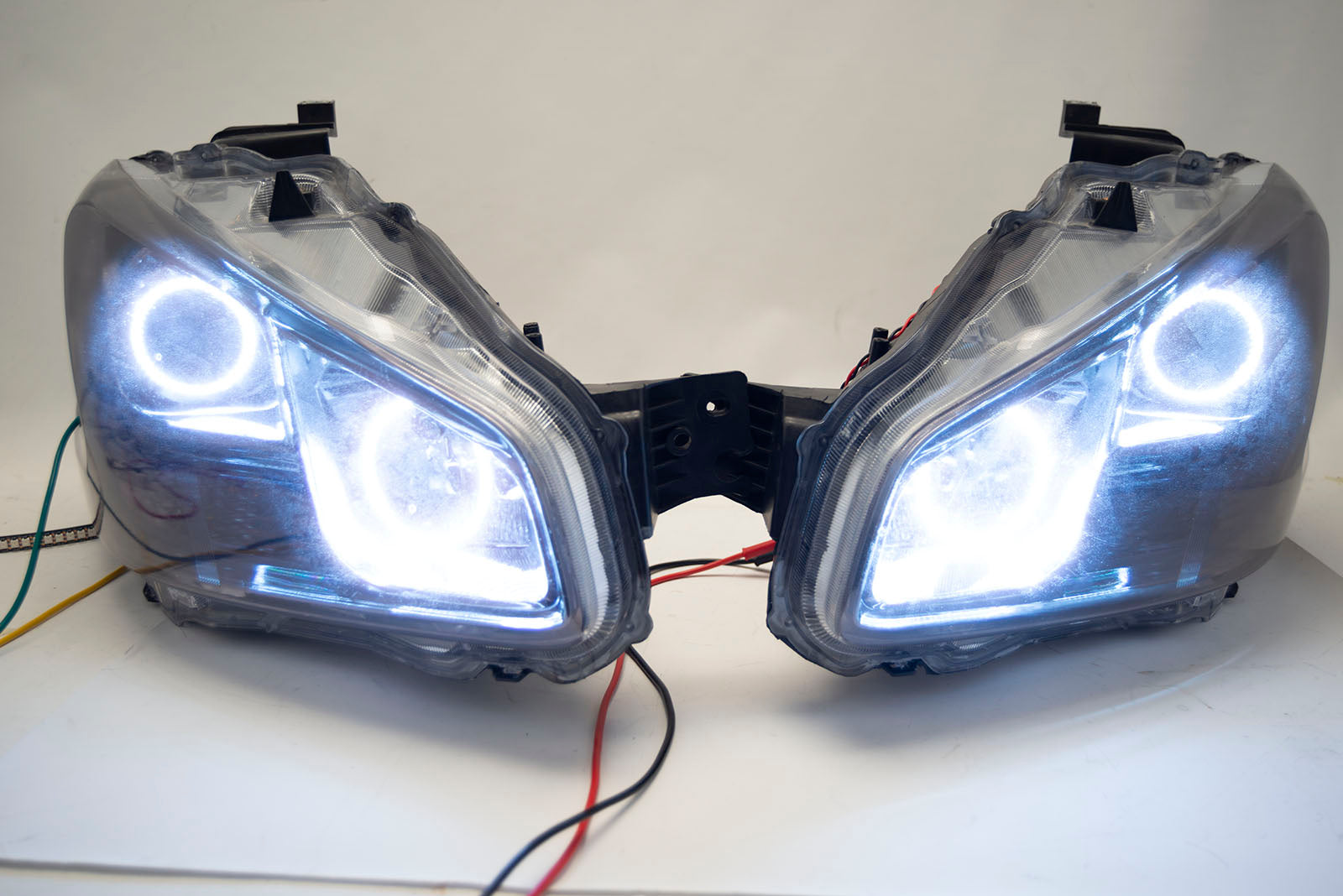 2009-2014 Nissan Maxima Headlights - ORACLE WHITE LED Halo Kit + Tinted Lenses、mySite、nflplayoffbracketp