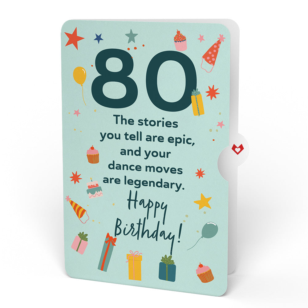 Whimsical 80th Birthday Cake Slice Pop-Up Card and Sentiment Set、mySite、solidvoid