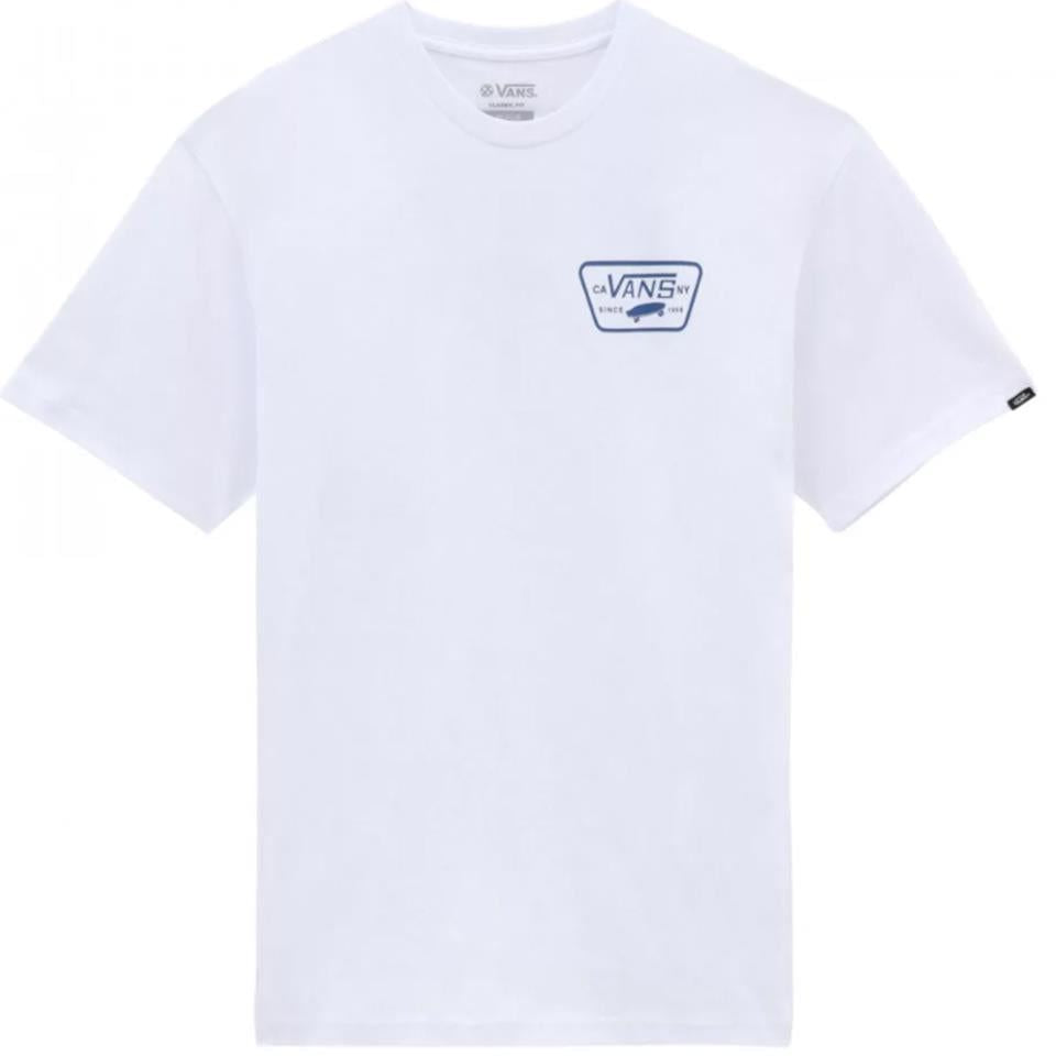  Vans Full Patch T-Shirt - White/True Blue、mySite、merchandisen