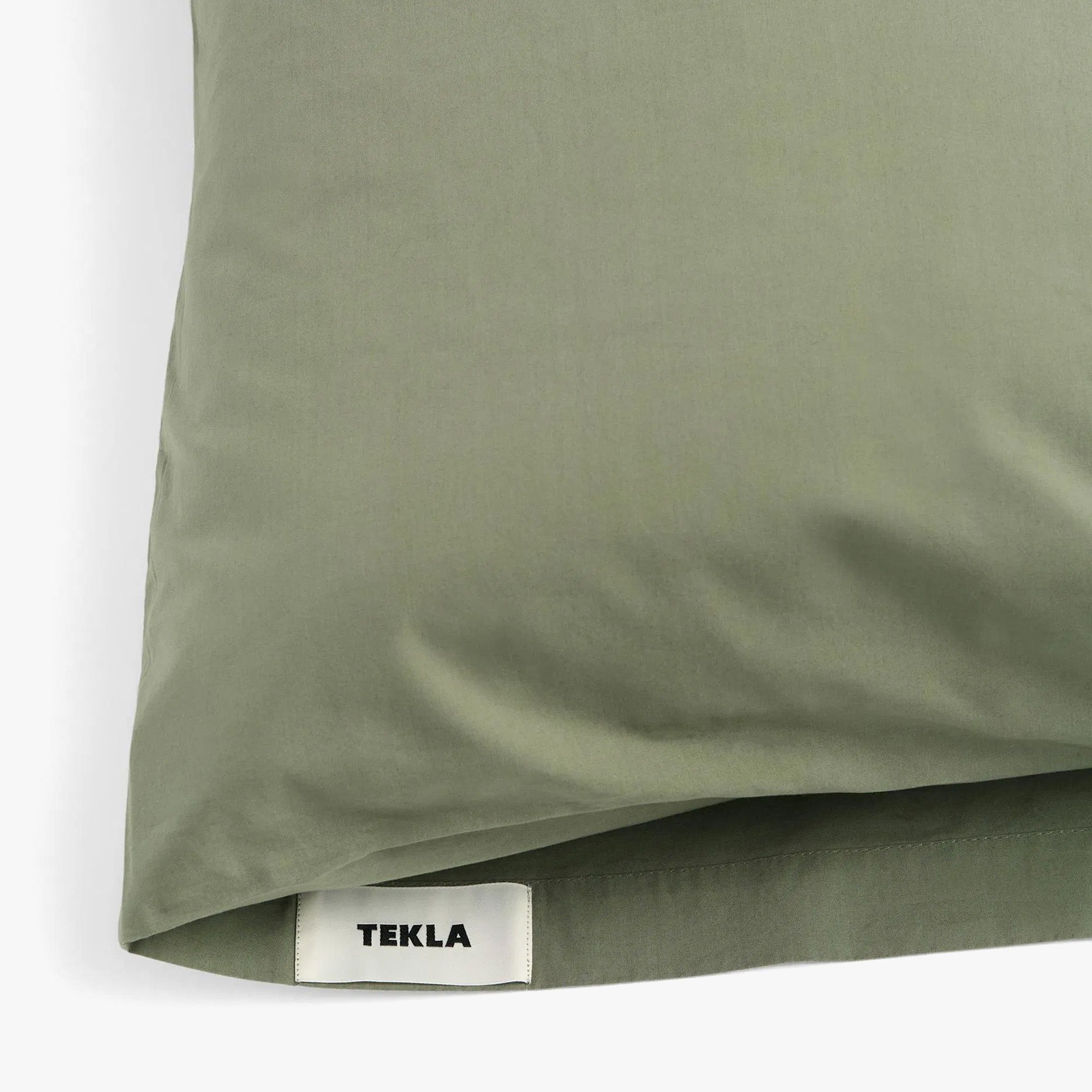 Tekla Cotton Percale Pillow Sham / Olive Green、mySite、merchandisen