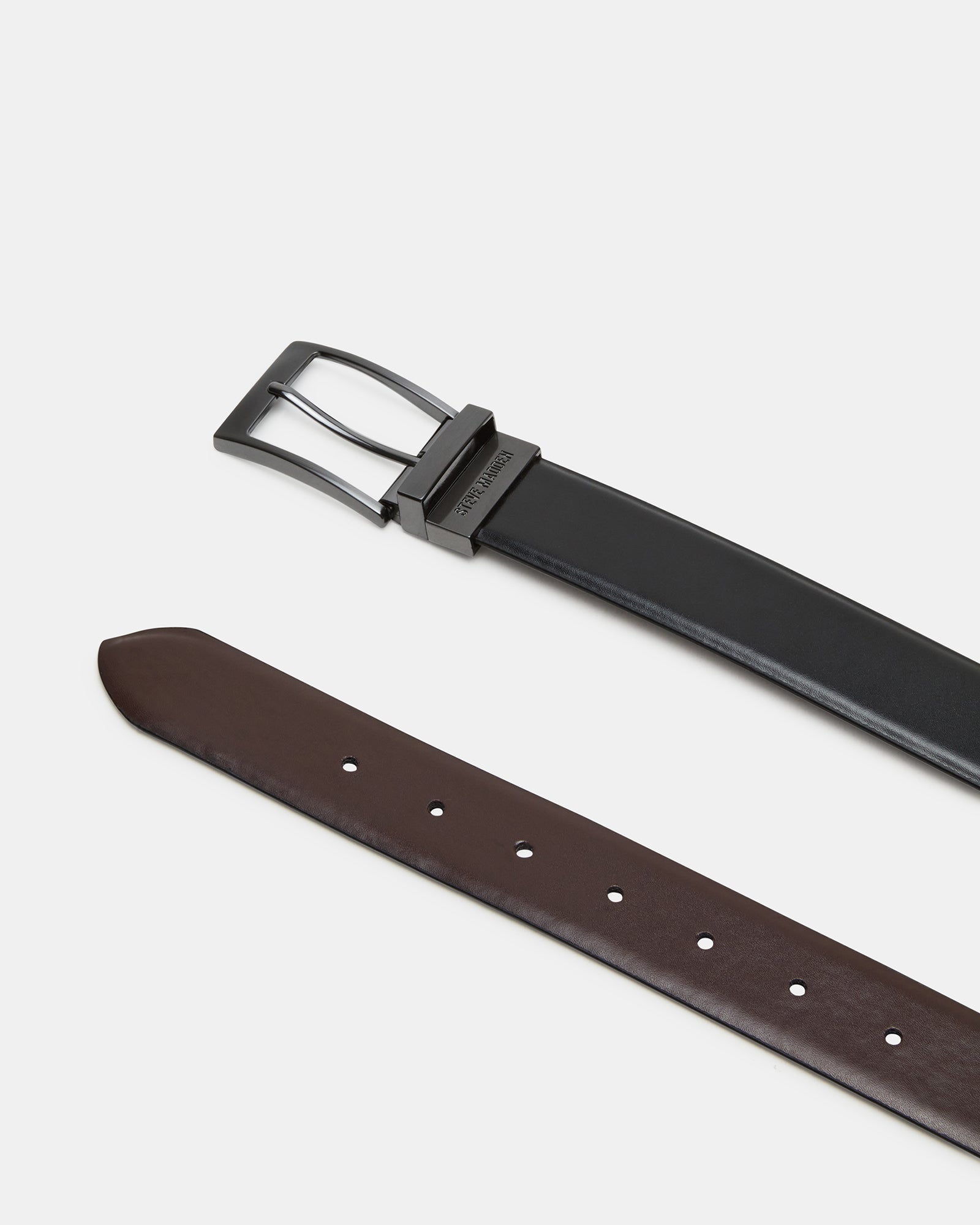 MEN'S REVERSIBLE BURNISHED BELT BLACK/BROWN、mySite、gtrtttuynbv