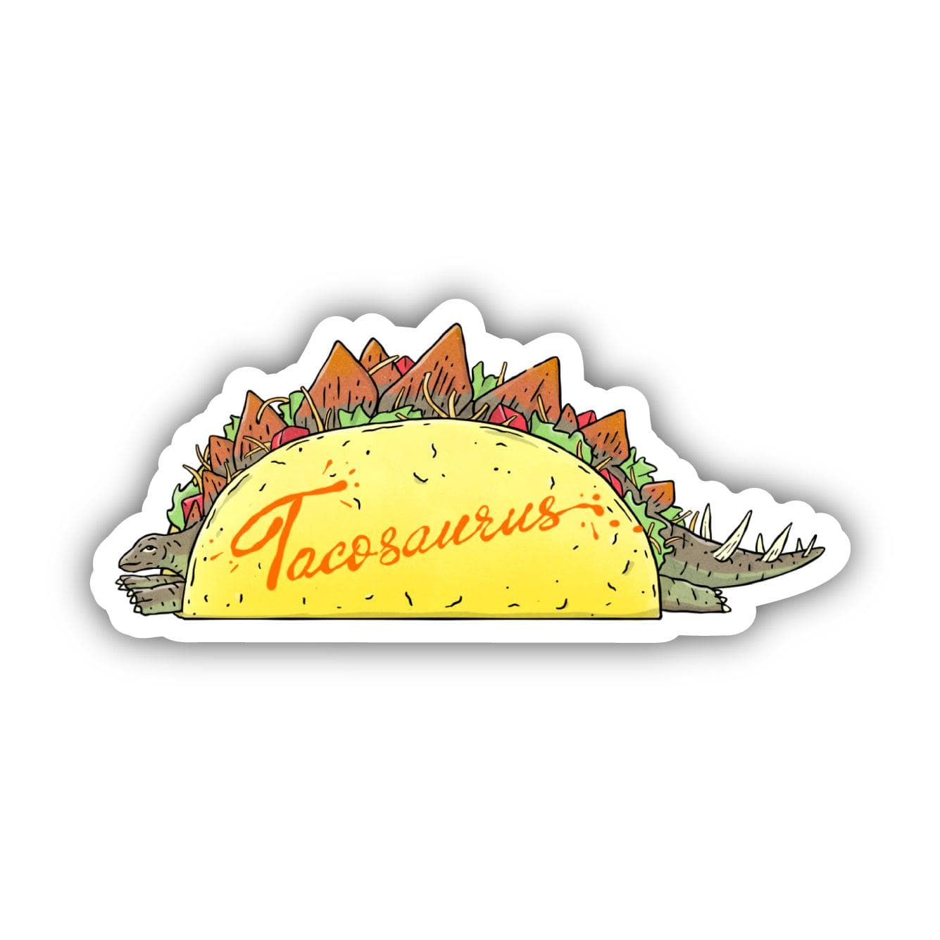  Taco-saurus Stegosaurus Dinosaur Sticker、mySite、elrpsem3k