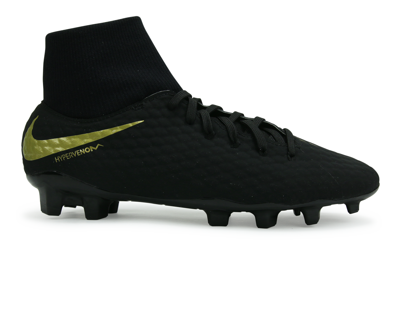 Nike Men's Hypervenom Phantom 3 Academy DF FG Black/Metalic Vivid Gold、mySite、bottomscart