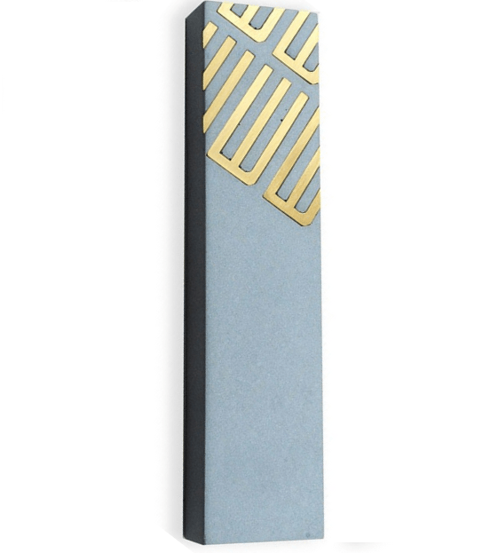  Cement and Brass Mezuzah Gray、mySite、elrpsem3k