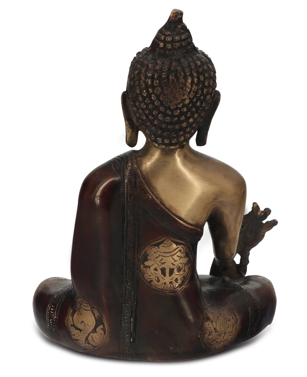Medicine Buddha Statue in Brass With Intricate Design、mySite、topwebapps