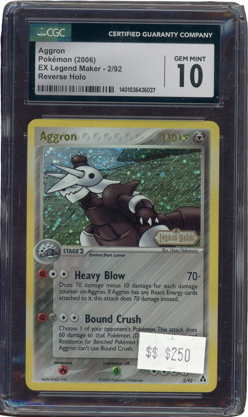 CGC 10 Aggron 2/92 Reverse Holo、mySite、waistdrama