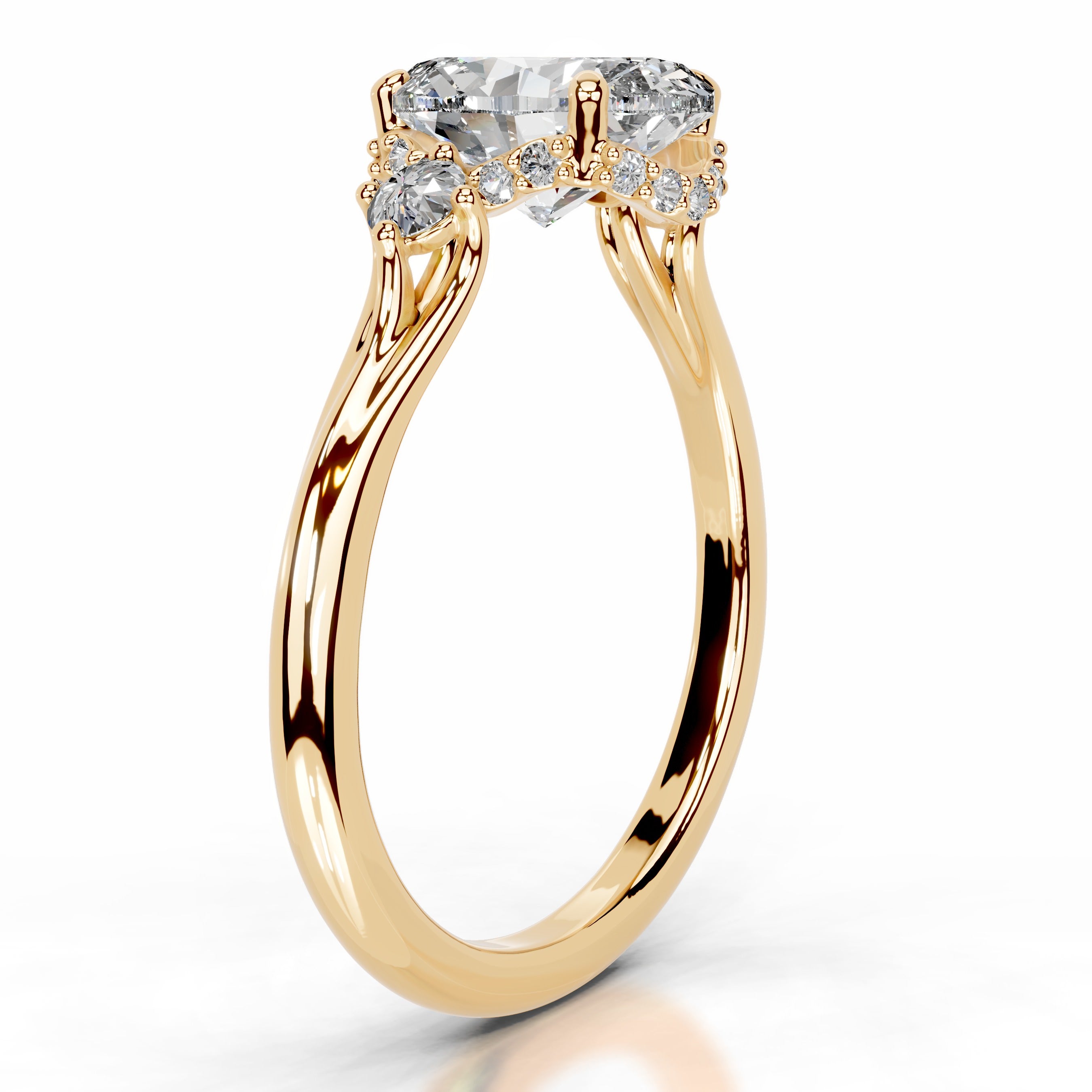 Antonia Diamond Engagement Ring - 18K Yellow Gold、mySite、hinf8tx79