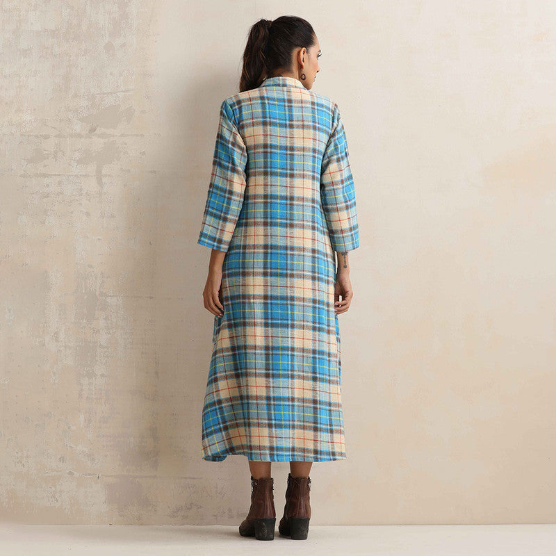 Cotton Dress For Women | Checkered Print | Beige、mySite、camillekostekn