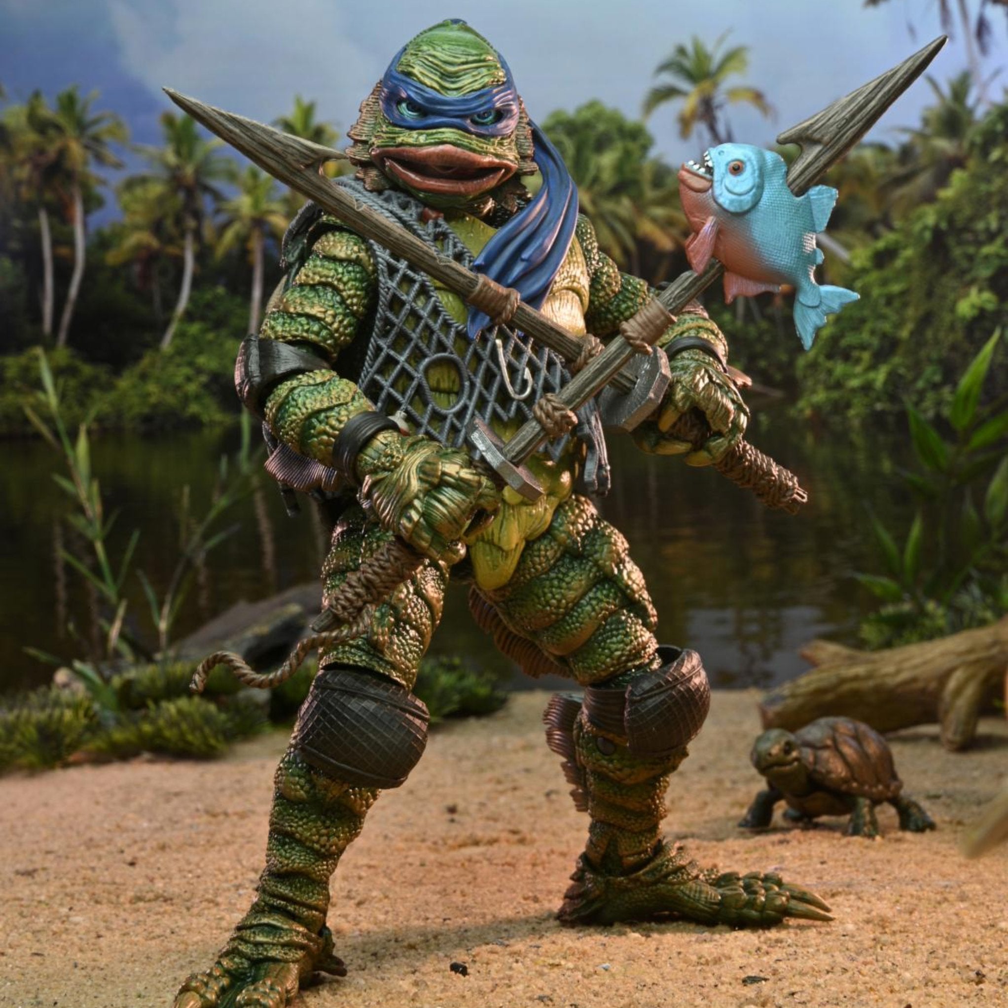 NECA Universal Monsters Teenage Mutant Ninja Turtles Leonardo as the Creature from the Black Lagoon、mySite、hgirdovlk