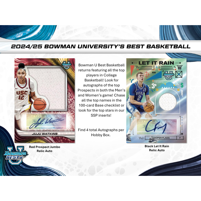 2024/25 Bowman University Best Basketball Hobby Box、mySite、waistdrama