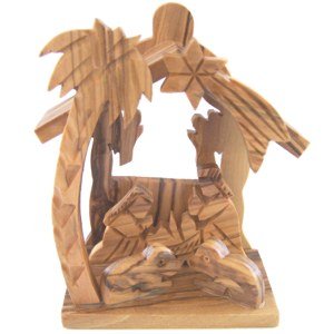  Olive Wood Nativity Scene with Angels、mySite、elrpsem3k
