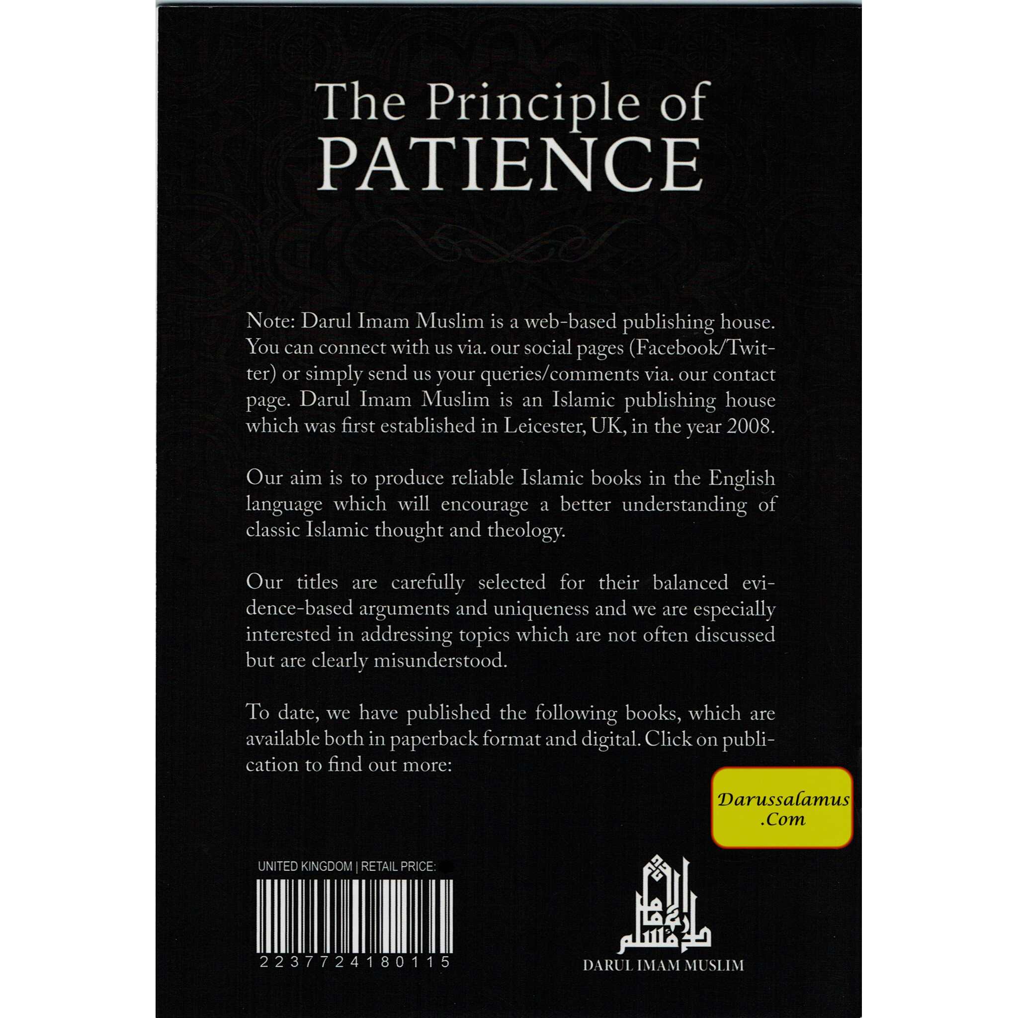 The Principle of Patience By Ibn Taimiyah、mySite、topwebapps