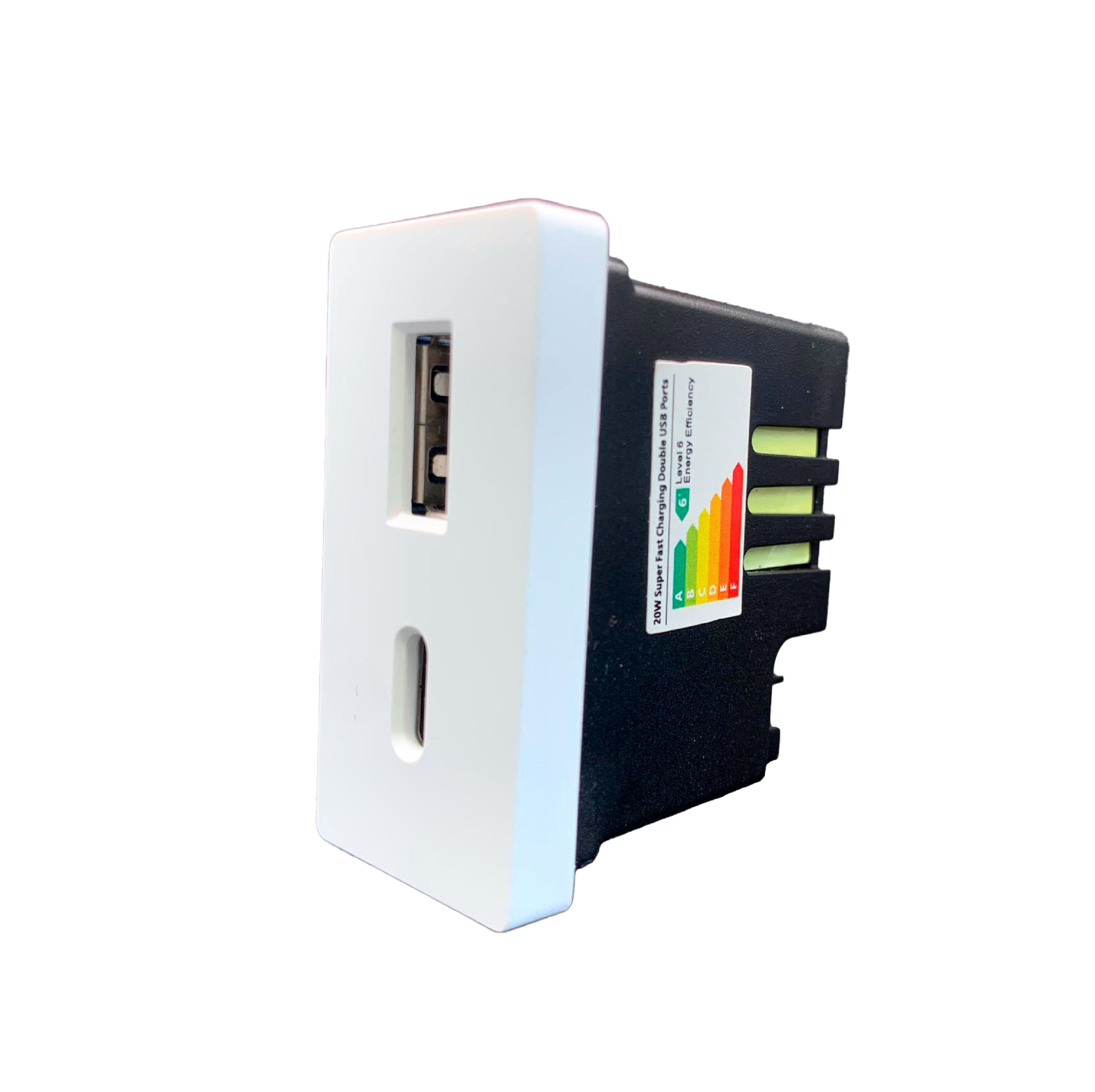 Smartify vPRO Meio Módulo USB-C + USB-A 20W Branco - SYP0MUCABR、mySite、fannypackpong