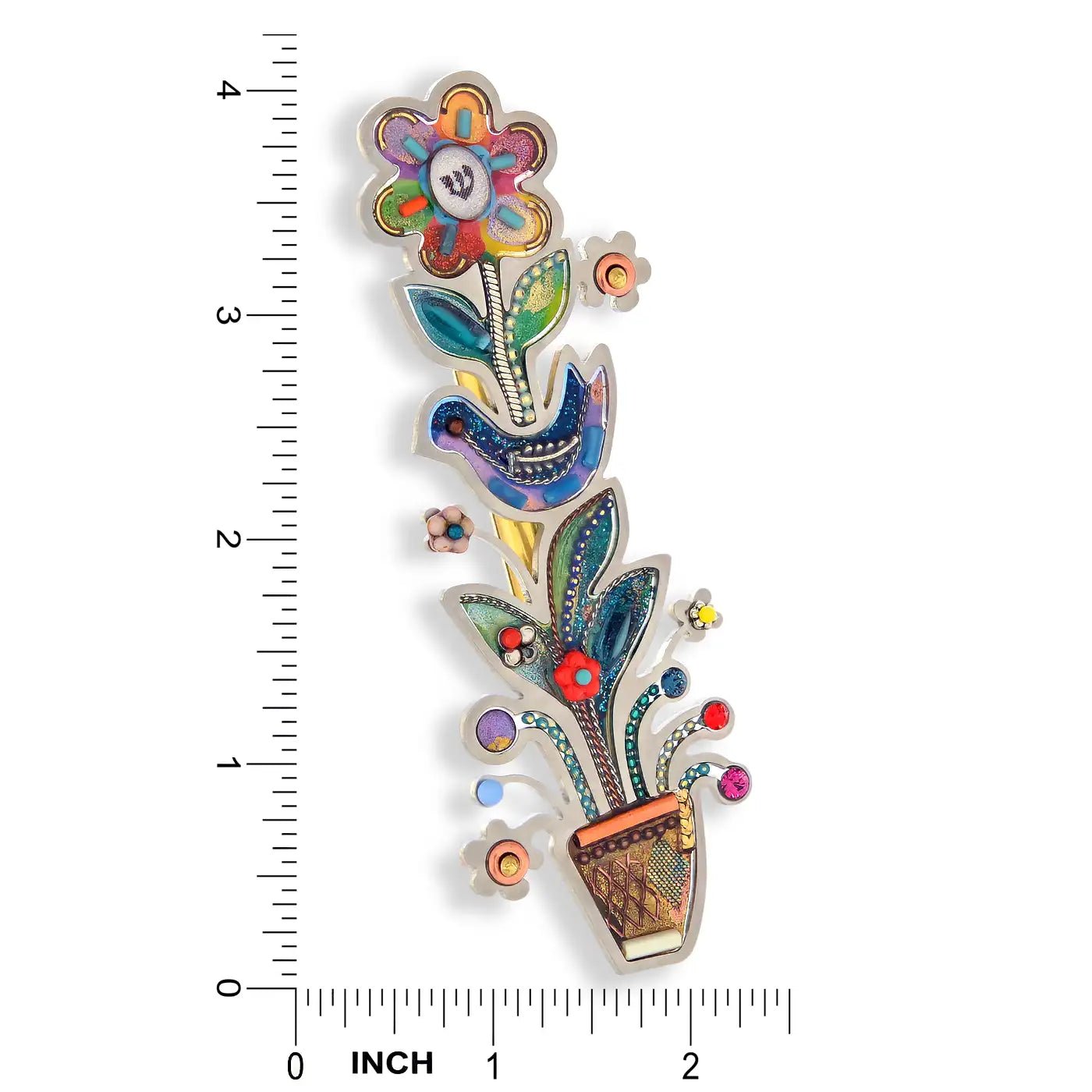  Flower Pot and Dove Mezuzah、mySite、elrpsem3k