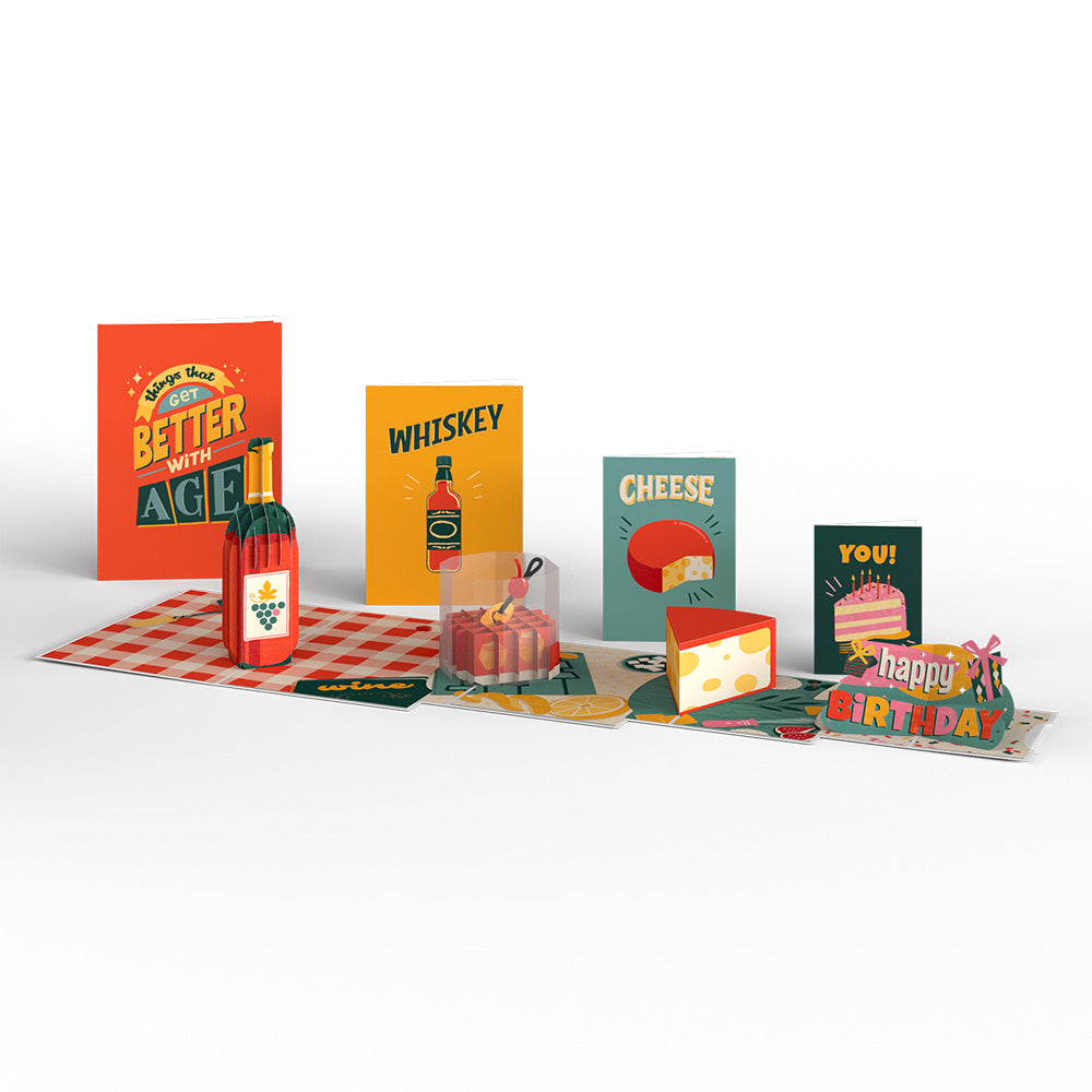 Happy Birthday Better with Age 4-in-1 Nesting Card、mySite、solidvoid