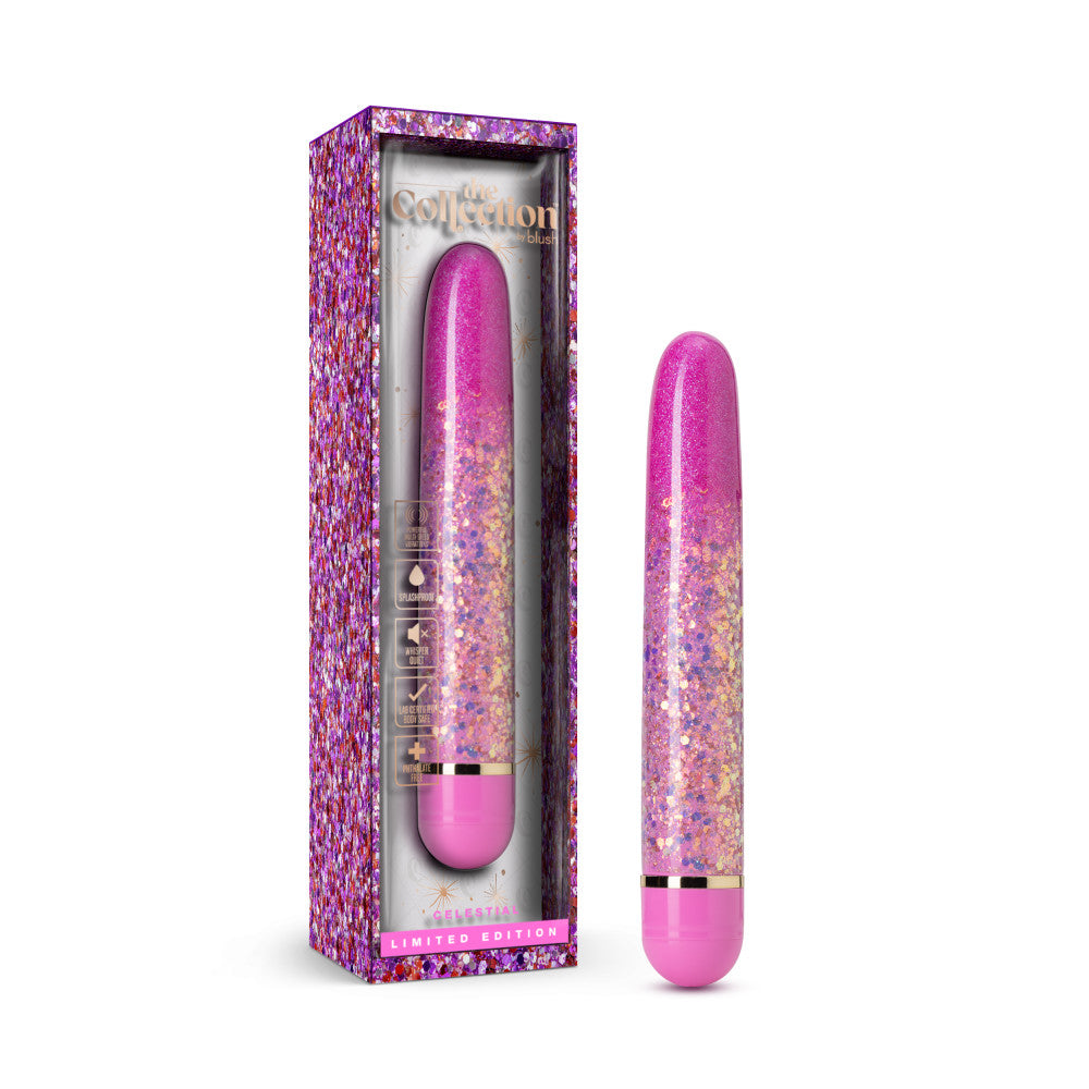 The Collection By Blush® | Celestial Pink 7-Inch Vibrator、mySite、bottomscart