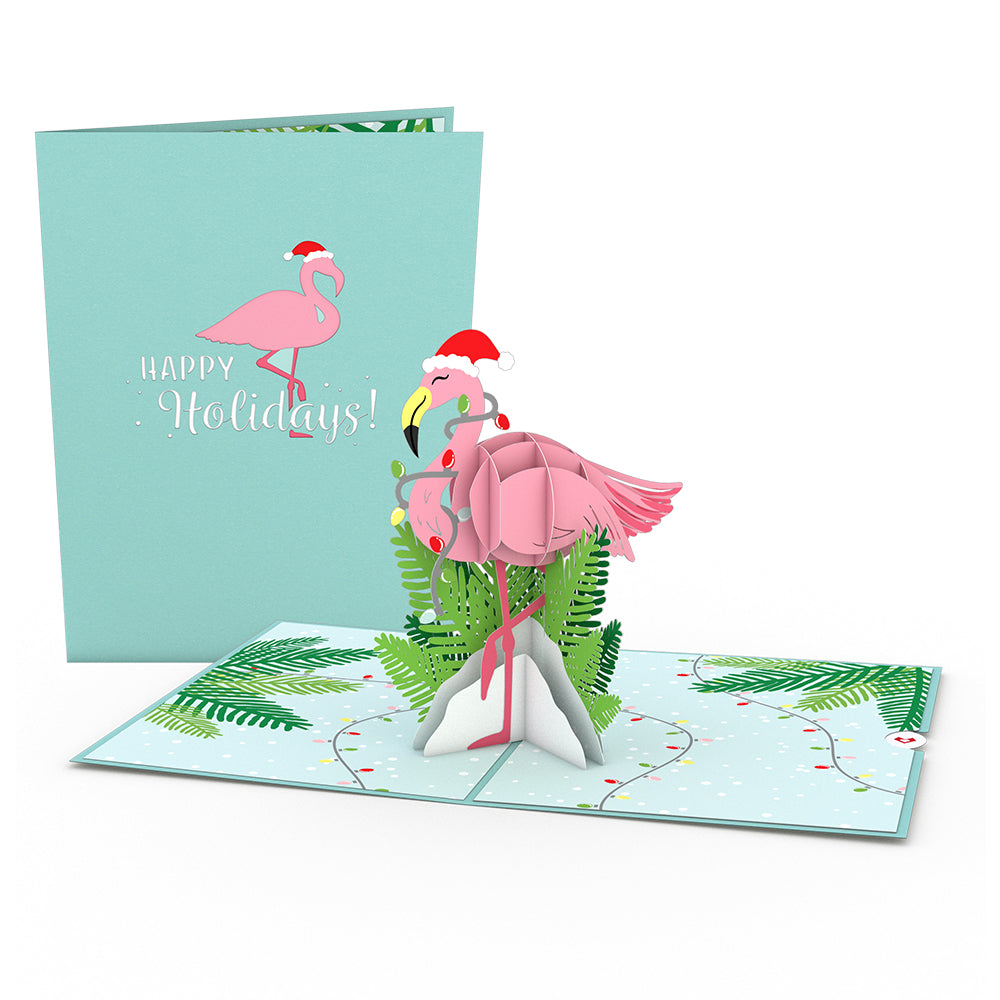 Festive Flamingo Pop-Up Card、mySite、solidvoid