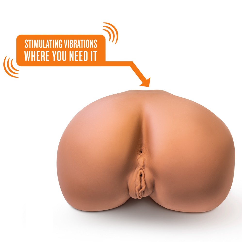 X5 Men By Blush® | Rita Realistic Mocha Vibrating Masturbator / Stroker、mySite、bottomscart