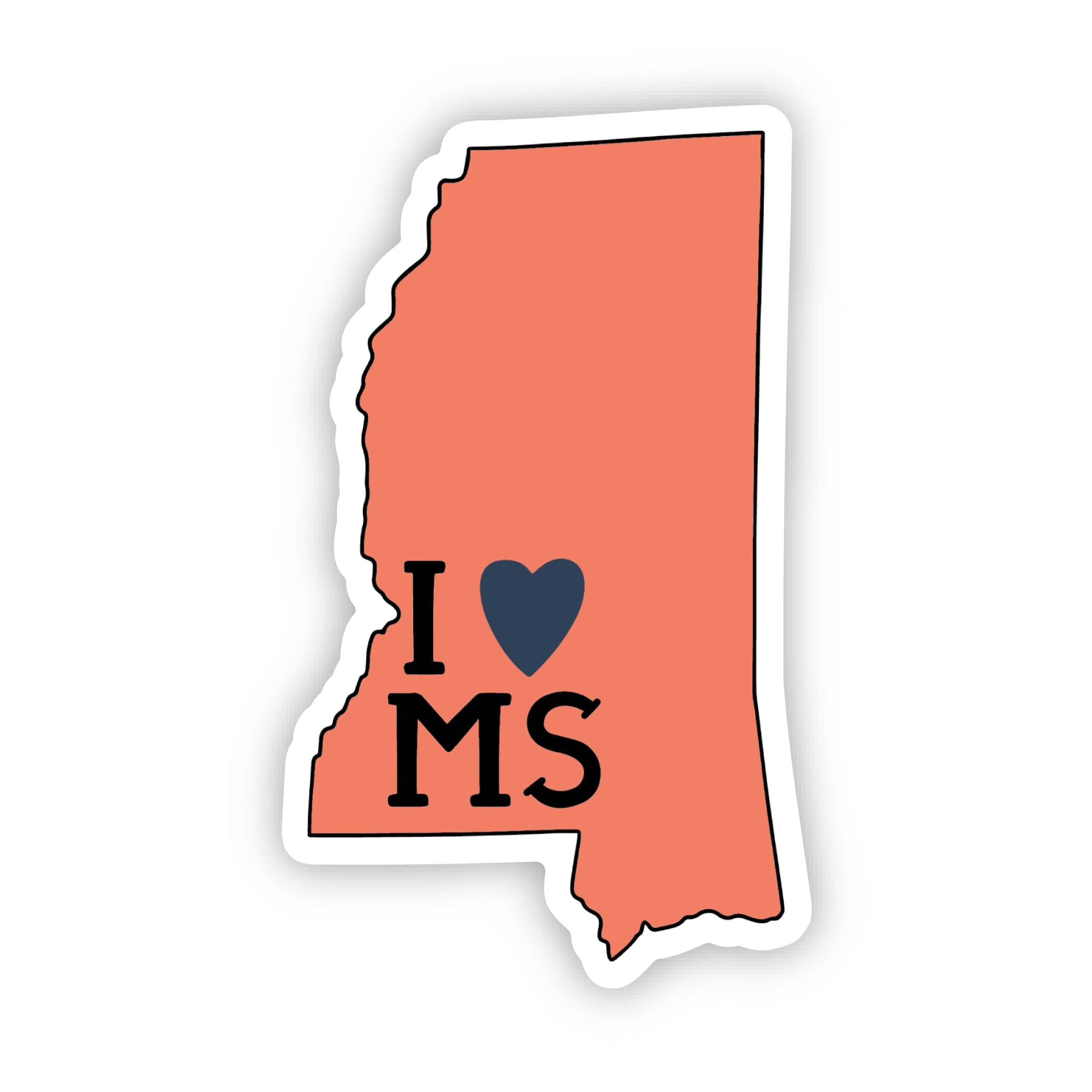  I Love Mississippi Sticker、mySite、ghnorth