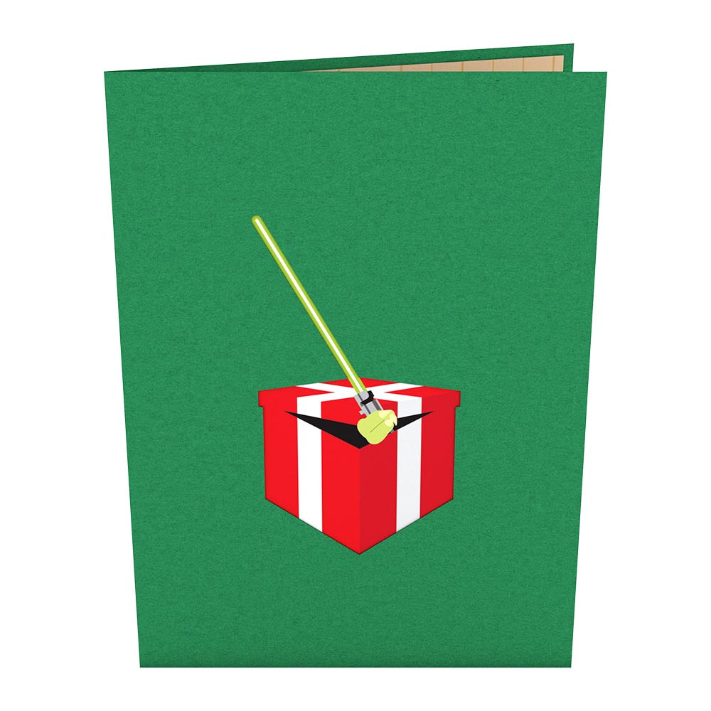 Star Wars™ Yoda™ Present Pop-Up Card、mySite、solidvoid