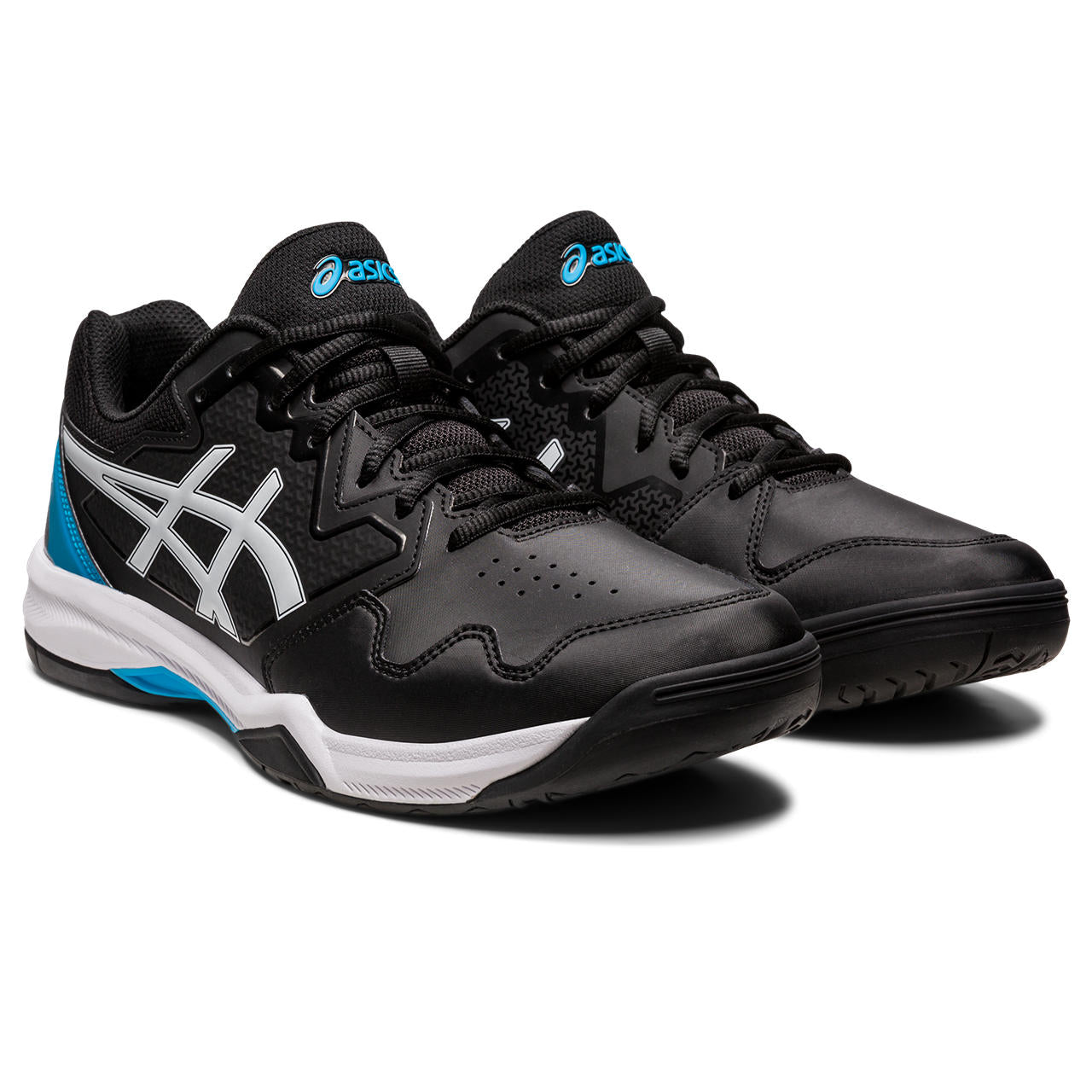 Asics Gel Dedicate 7 Men's Tennis Shoe (Black/Blue)