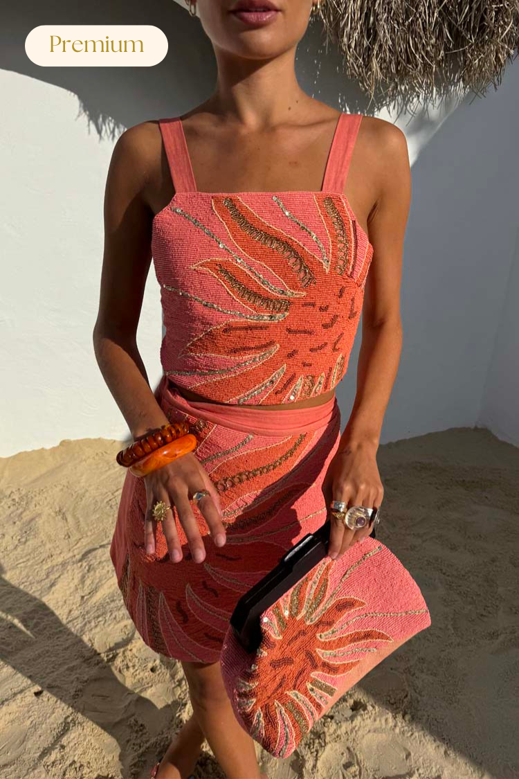 Pink Sol Beaded Top、mySite、solidvoid