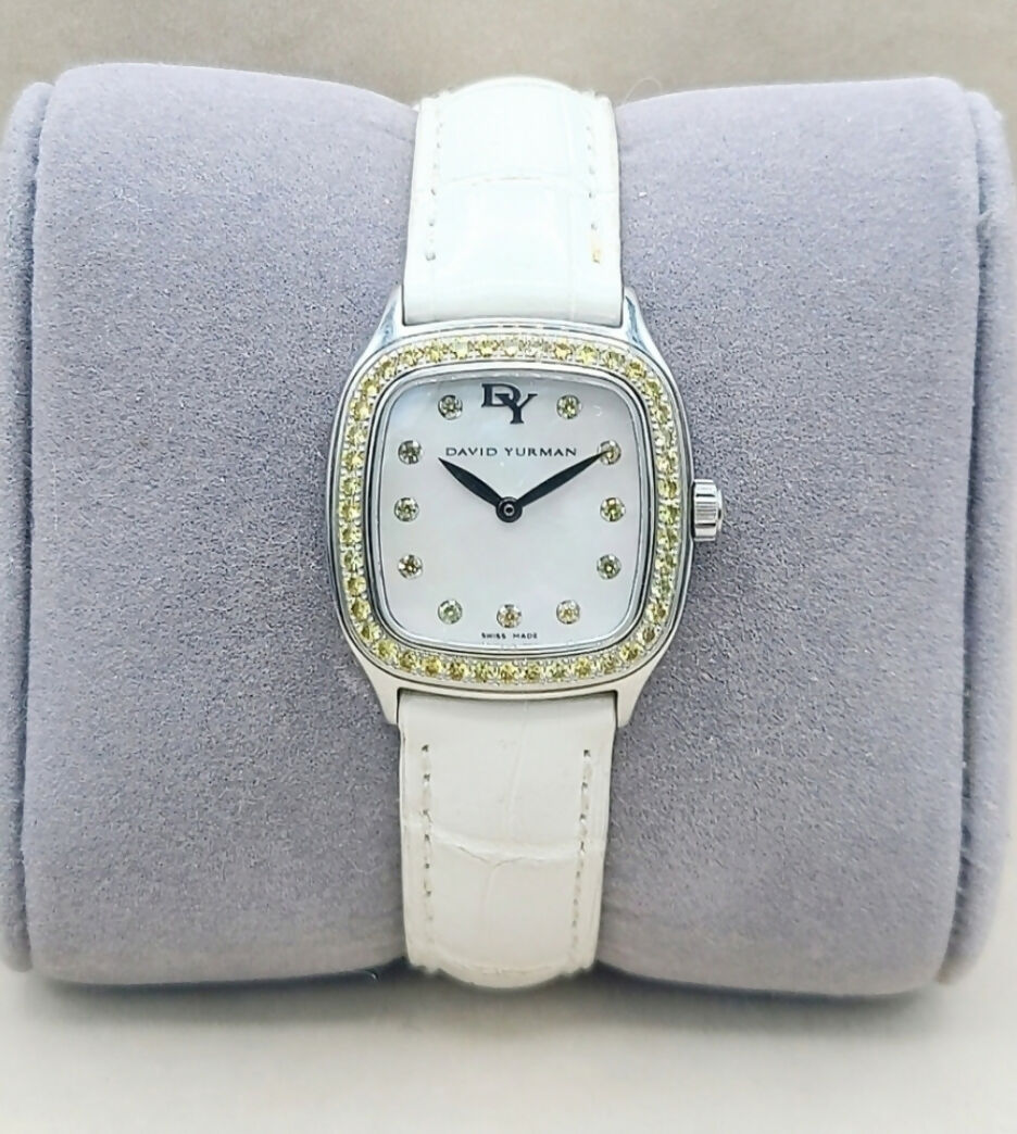 David Yurman Thoroughbred 25mm Watch Yellow Sapphire、mySite、hinf8tx79