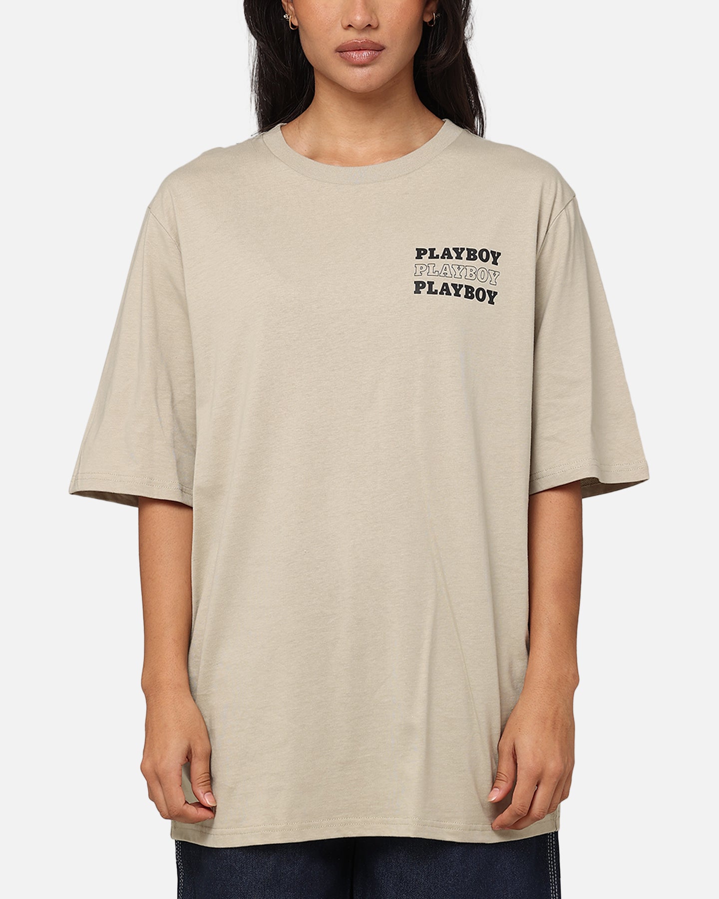 Playboy Bunny Stack T-Shirt Grey、mySite、zt4zffjzw