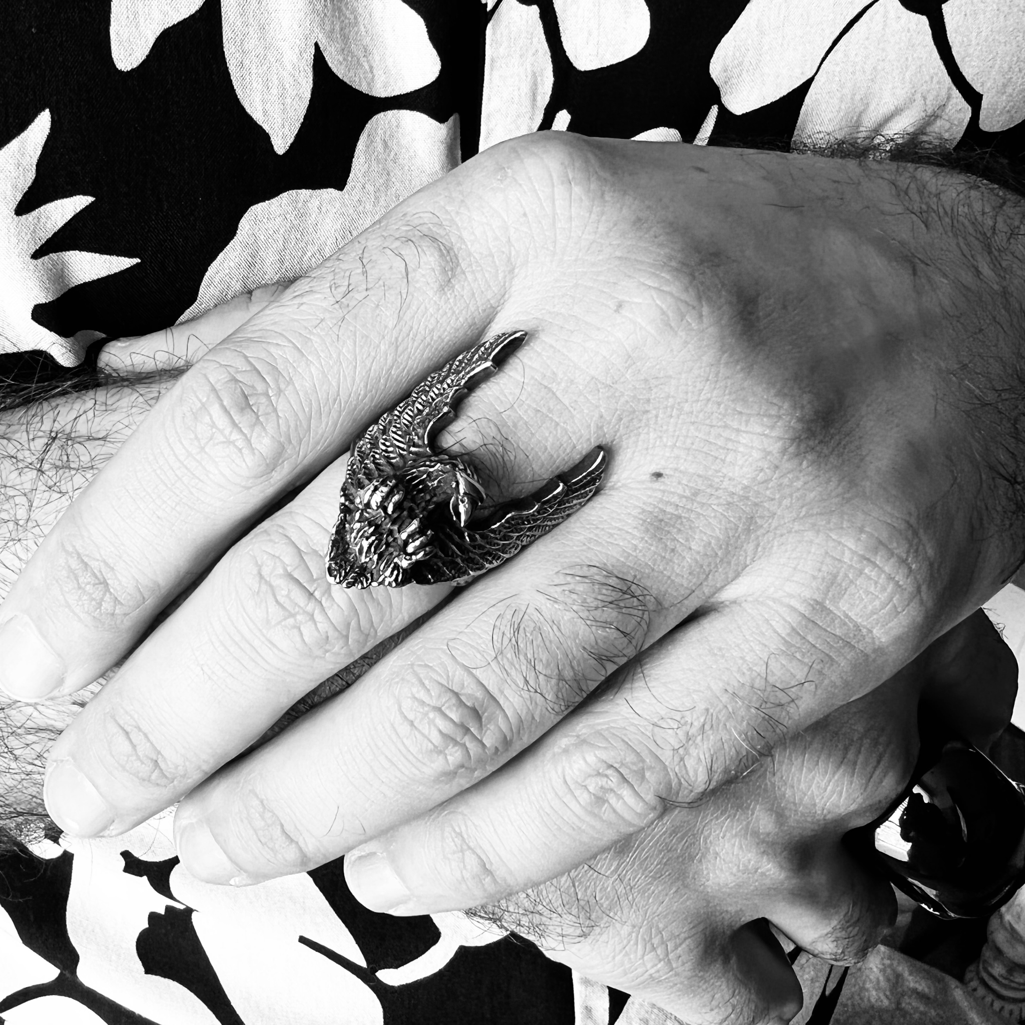 Stainless Steel Flying Eagle Ring / SCR3050、mySite、dreamappss