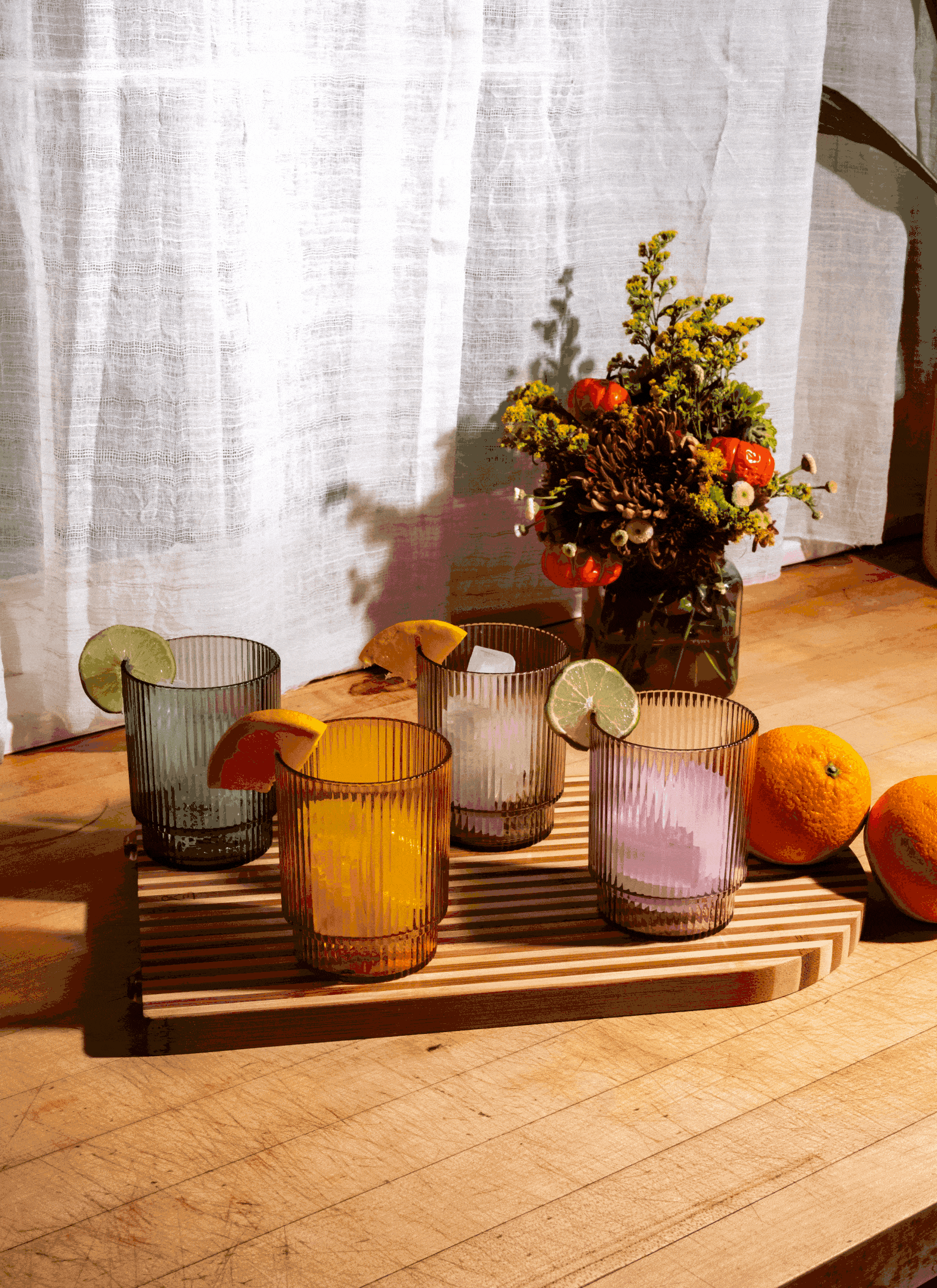 RESERVE 12oz Fluted Tumbler - Mixed Color Set、mySite、camillekostekn