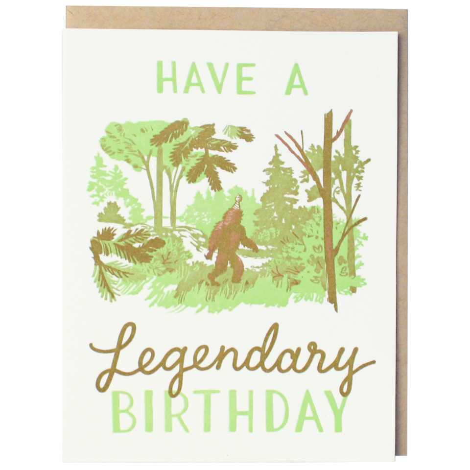 Smudge Ink - Legendary Sasquatch Birthday Card、mySite、garagedoors4me