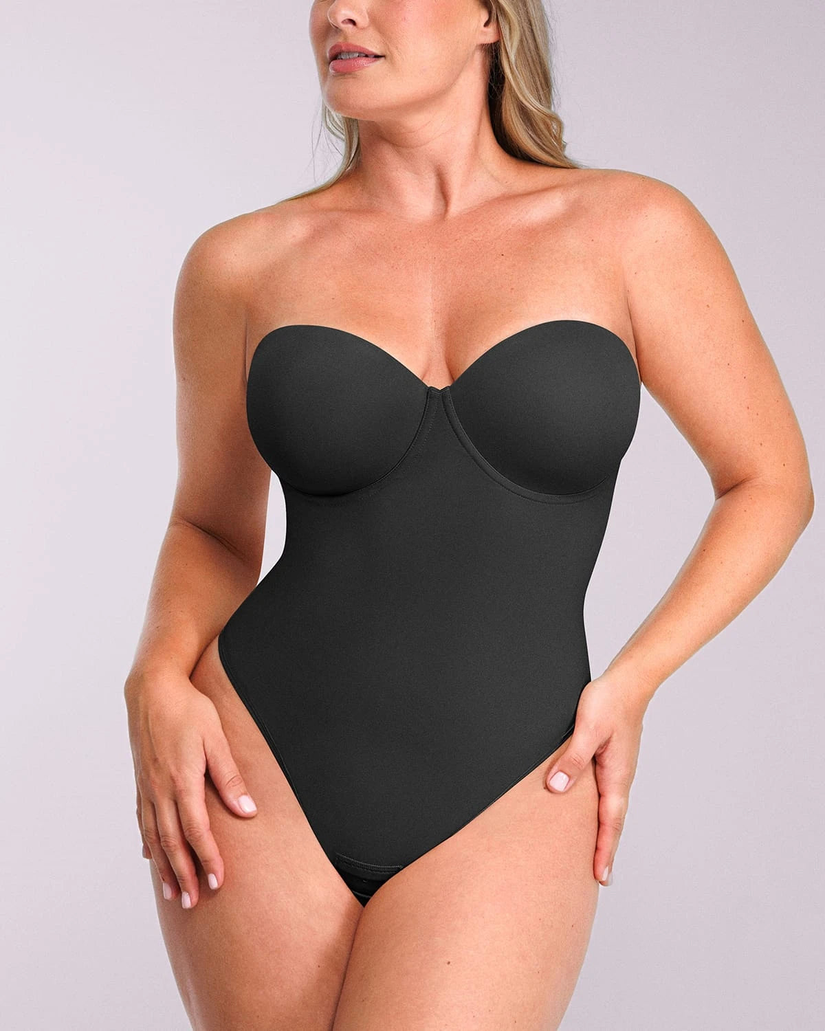 Bare Essentials™ AirSlim® Strapless Thong Bodysuit、mySite、bengalsvssteelers