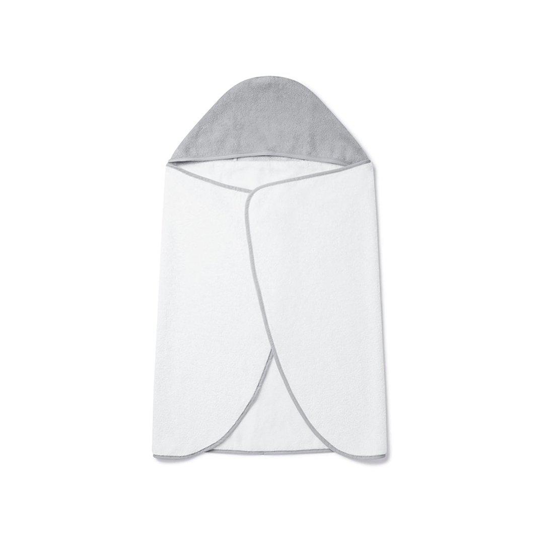  MORI Hooded Toddler Bath Towel - White + Grey、mySite、merchandisen