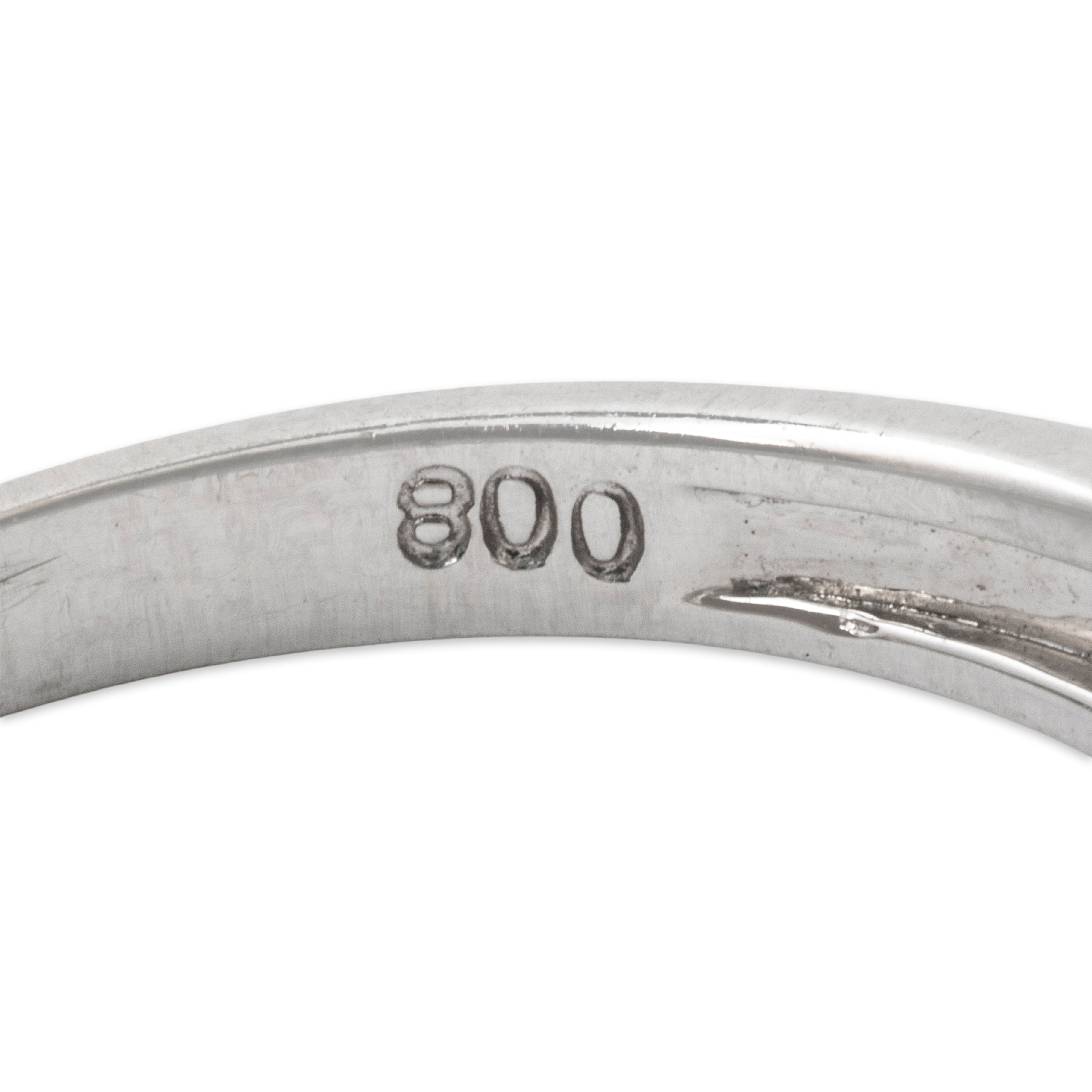 Vintage 18k White Gold Diamond Geometric Modernist Ring 5.50、mySite、hinf8tx79