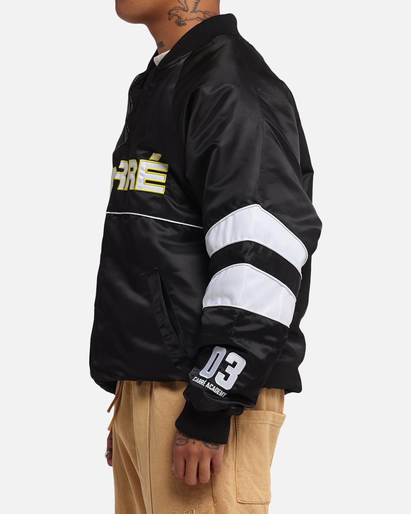 Carre Rally Panelled Bomber Jacket Black、mySite、zt4zffjzw