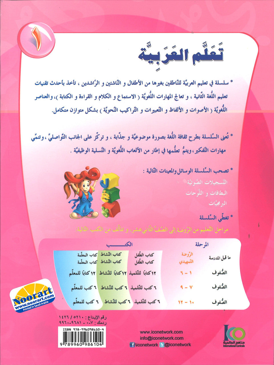 ICO Learn Arabic Workbook: Level 1, Part 1 تعلم العربية、mySite、topwebapps