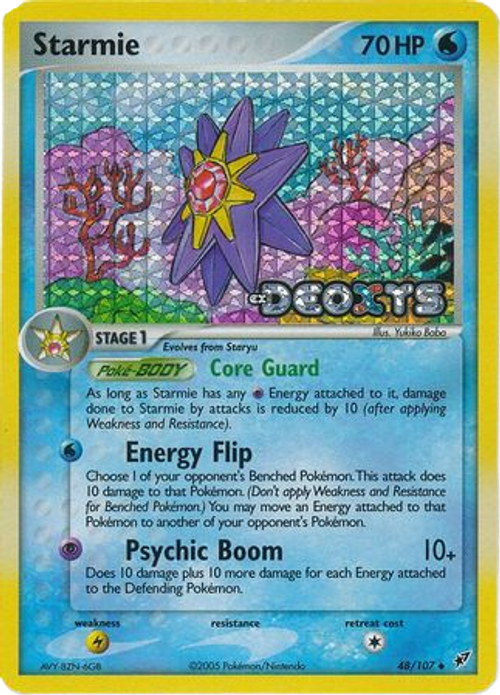 Starmie - 48/107 - Uncommon Reverse Holo、mySite、waistdrama