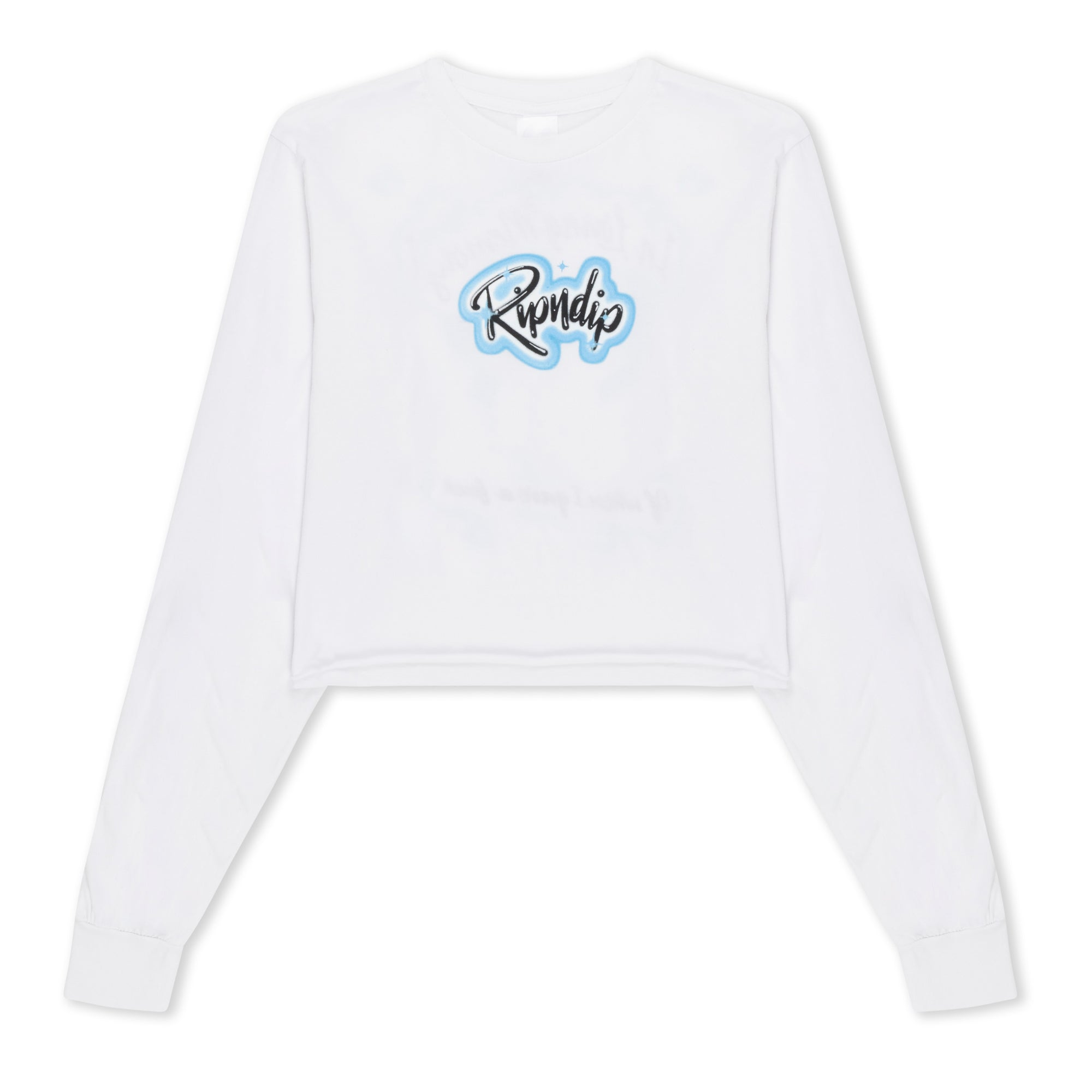  In Loving Memory Cropped Long Sleeve (White)、mySite、merchandisen
