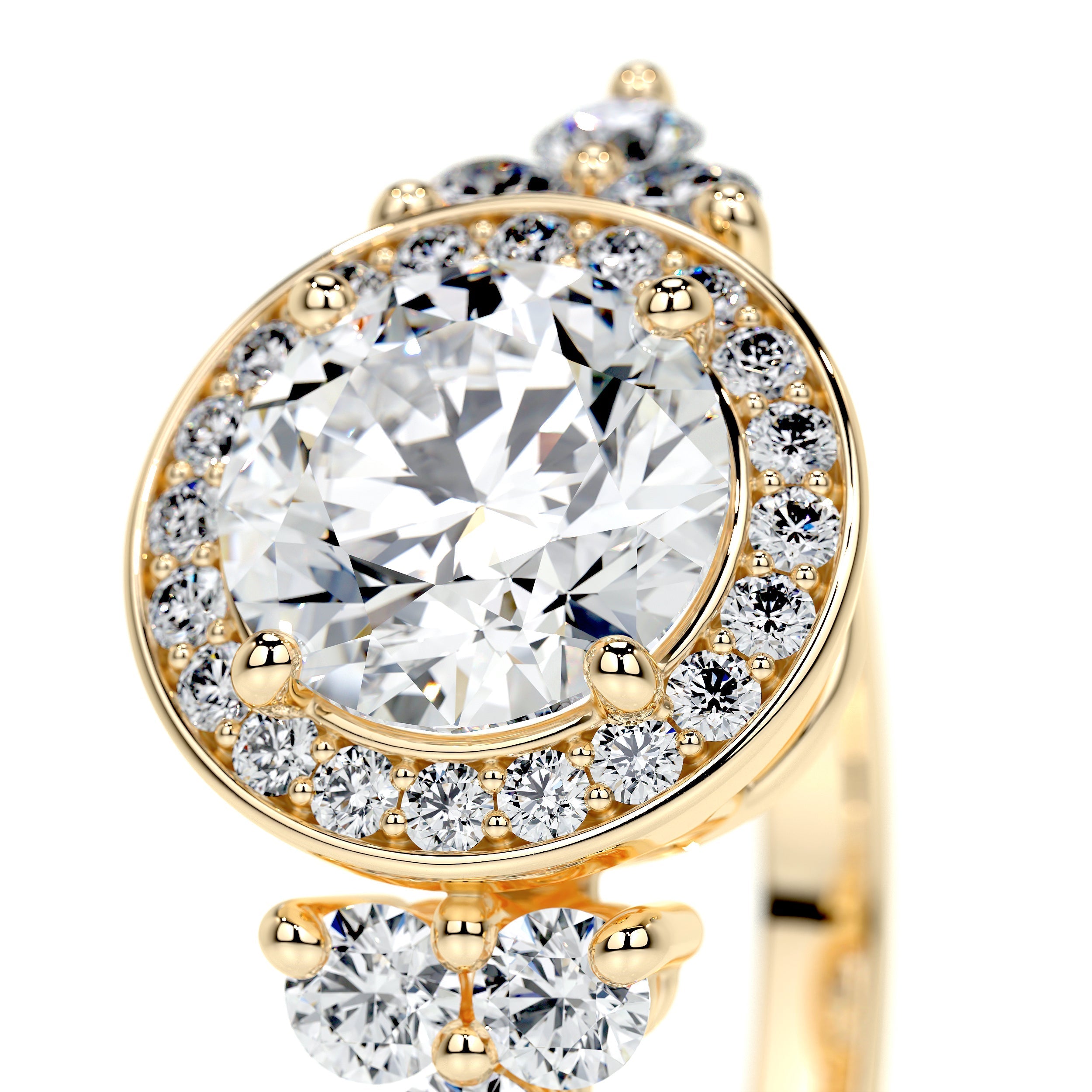 Ivy Vintage Lab Grown Diamond Ring -18K Yellow Gold (RTS)、mySite、hinf8tx79