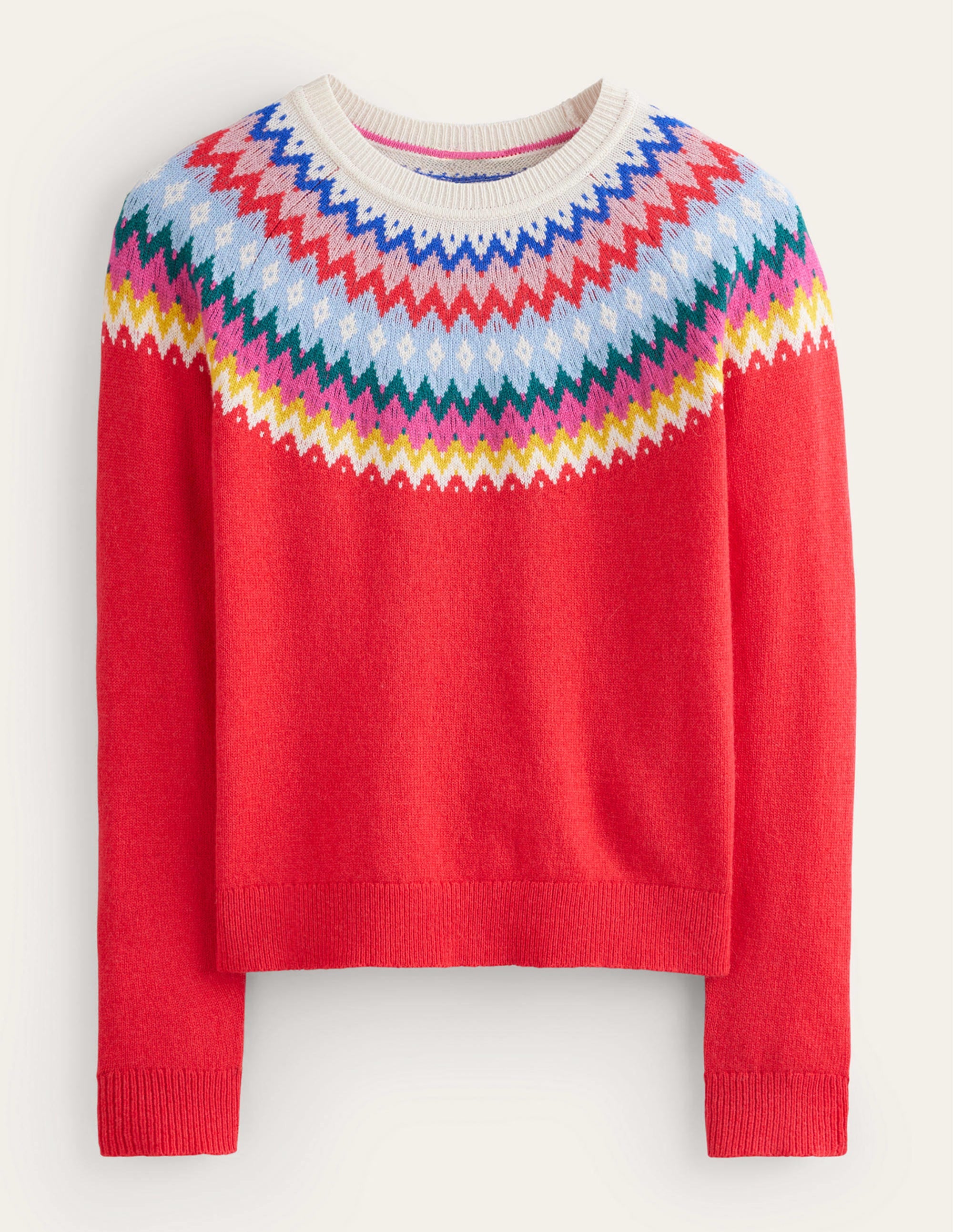  Edie Fair Isle Sweater-Poppy Red、mySite、ashleygrahame