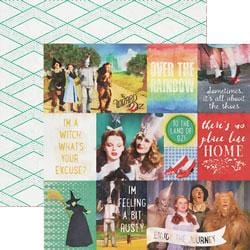  Scrapbook Paper - Wizard of Oz Tags Double-Sided、mySite、ghnorth
