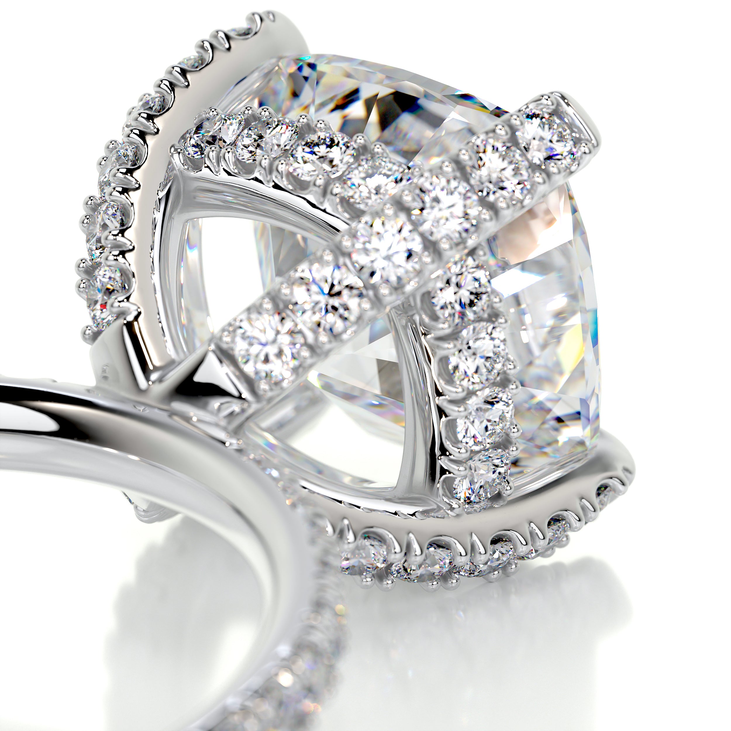 Quinn Moissanite & Diamond Ring -14K White Gold、mySite、hinf8tx79