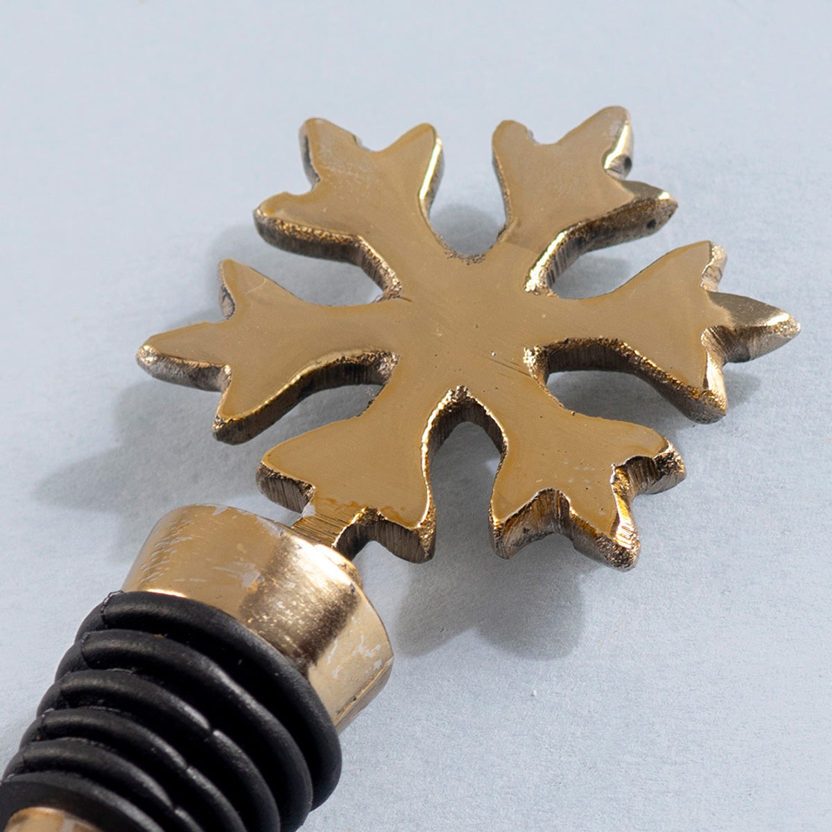 Stainless Steel Bottle Stoper | Snowflake Shape | Gold、mySite、camillekostekn
