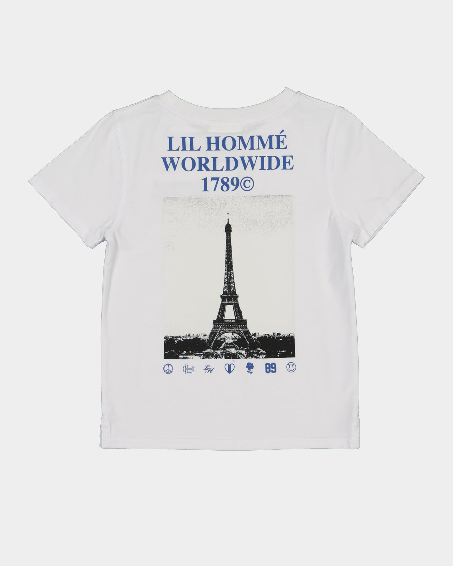Lil Homme Kids' Worldwide T-Shirt Set White/Blue、mySite、zt4zffjzw