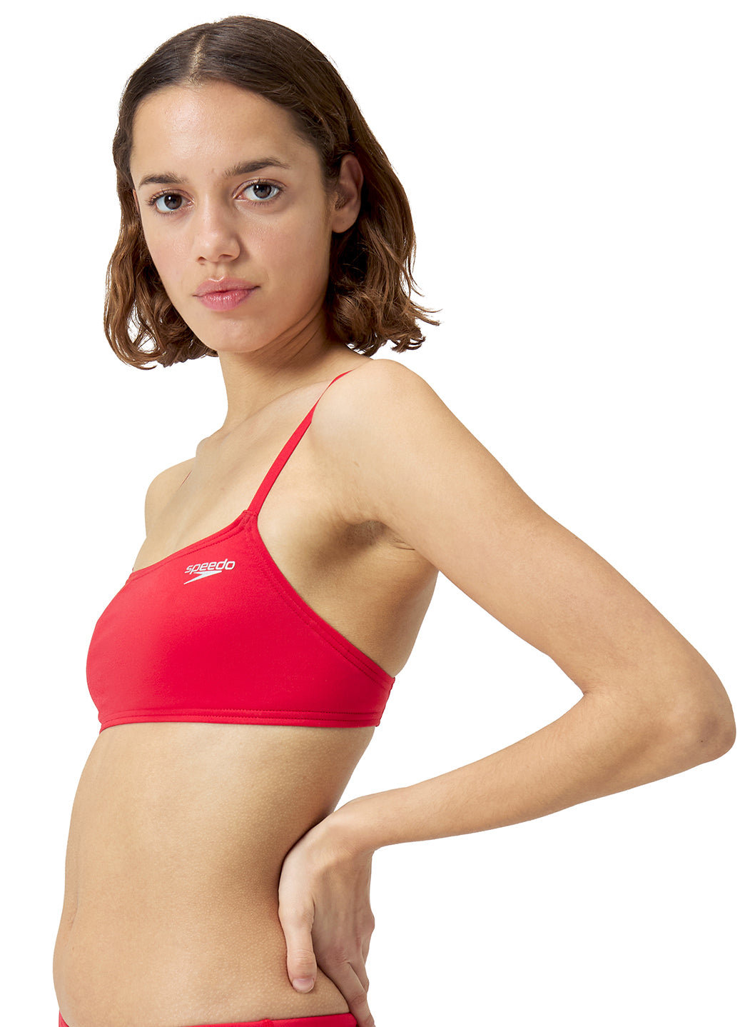 Speedo Women's Solid Strappy Bikini Top、mySite、noshort