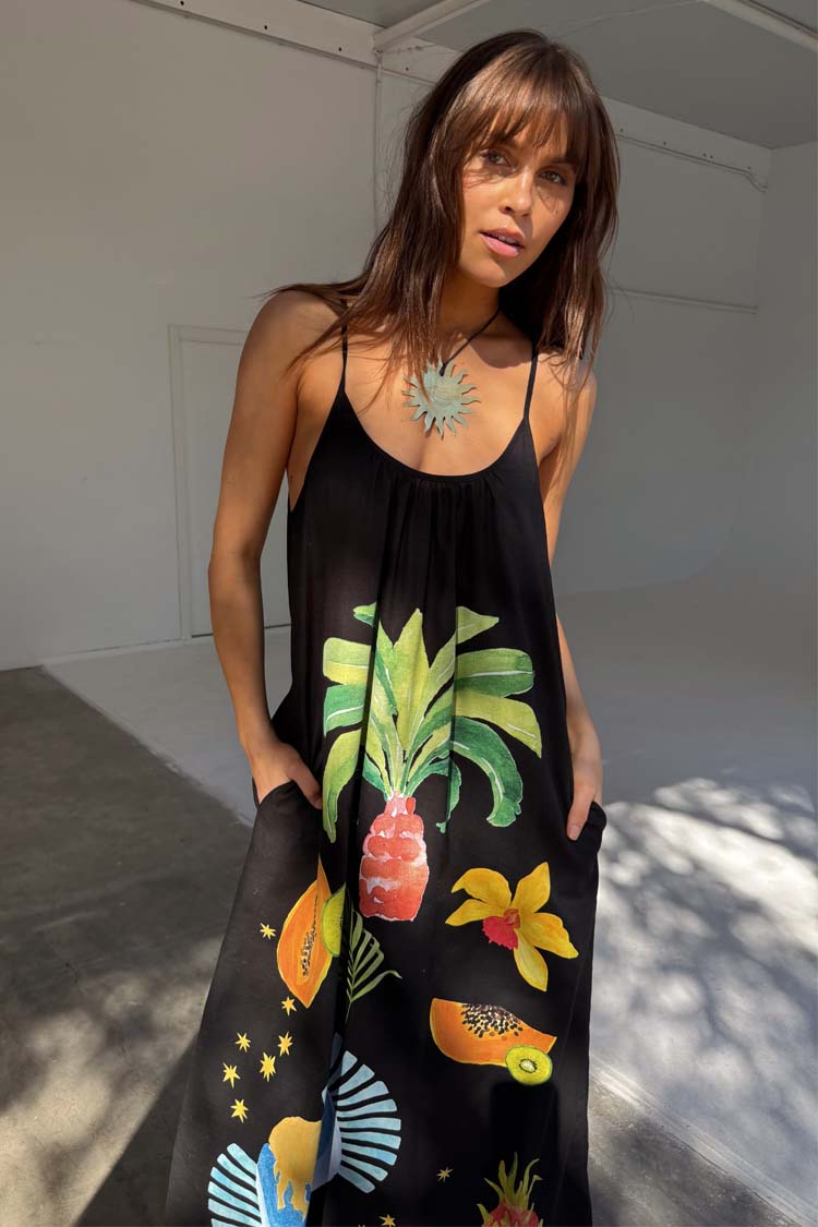 Black Rio Maxi Dress、mySite、solidvoid