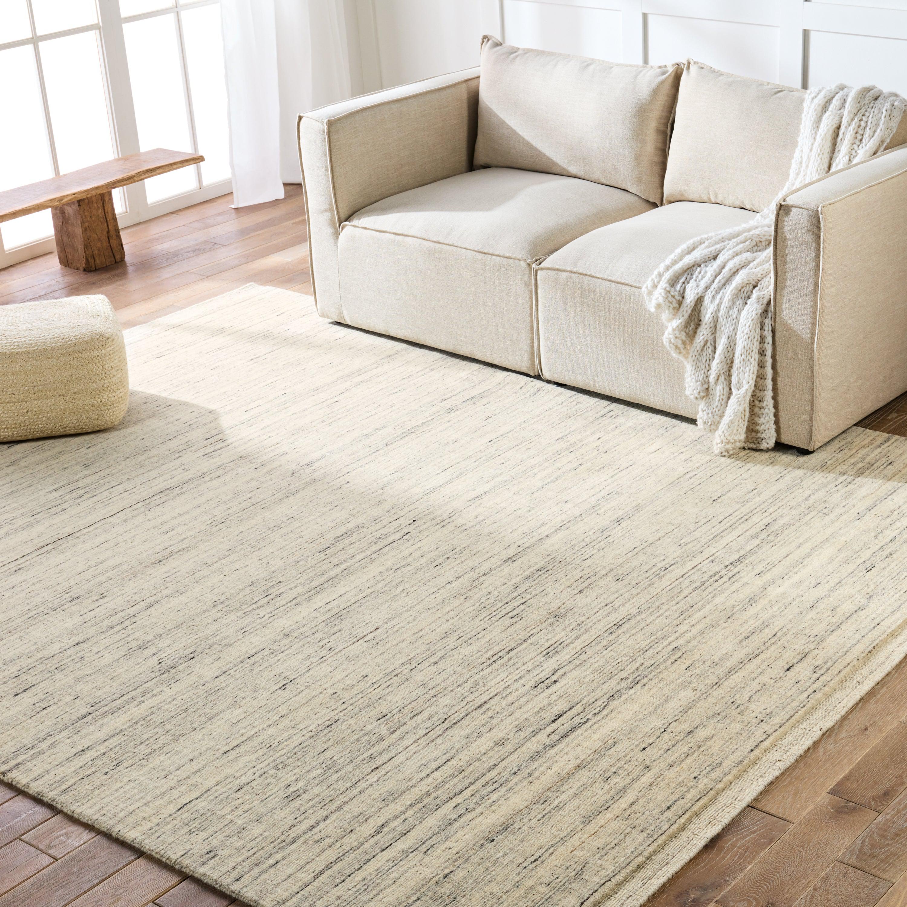 Tallwood Handmade Solid Cream Light Blue Area Rug、mySite、gigharbornorthrealestate
