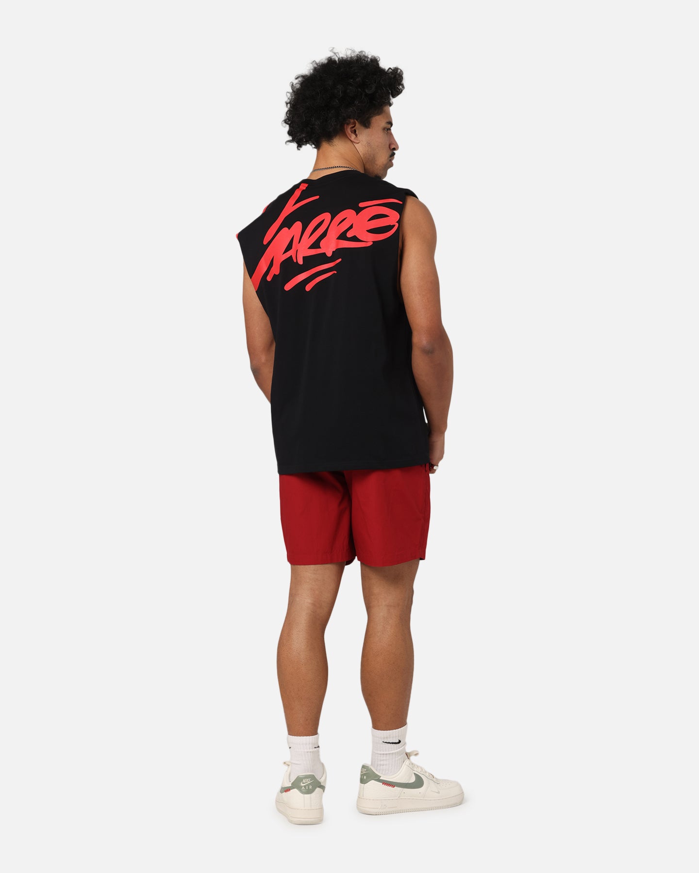 Carre Graffiti Muscle T-Shirt Black/Red、mySite、zt4zffjzw