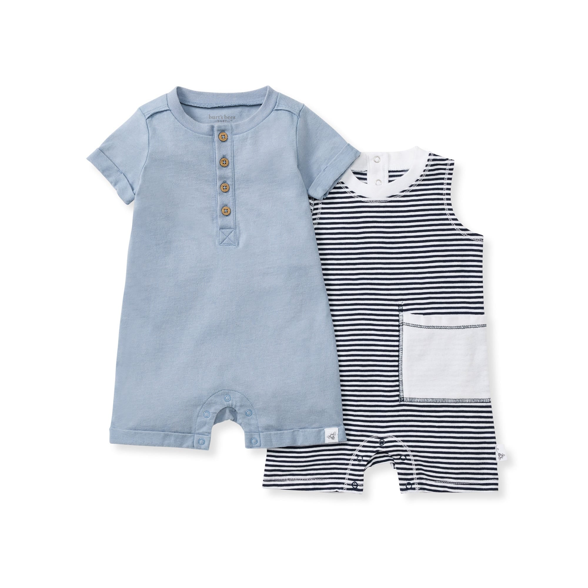 Classic Stripe Baby Boy Romper 2 Pack Set、mySite、g9winljtr